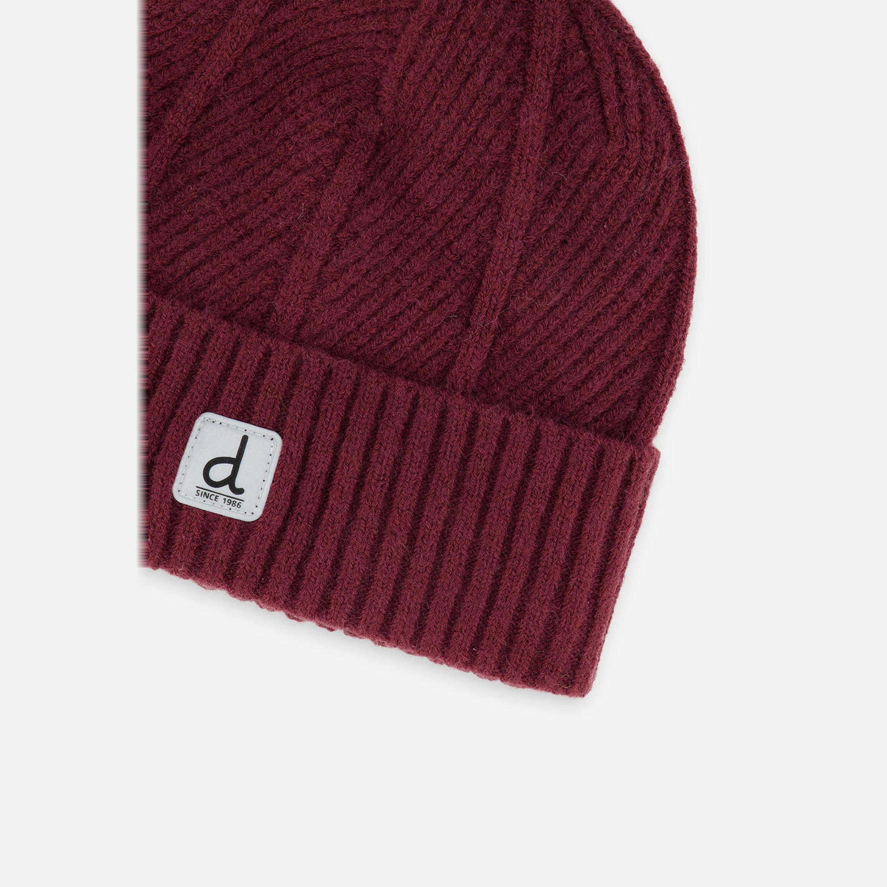 Winter Knit Hat Burgundy , view 3 of 3