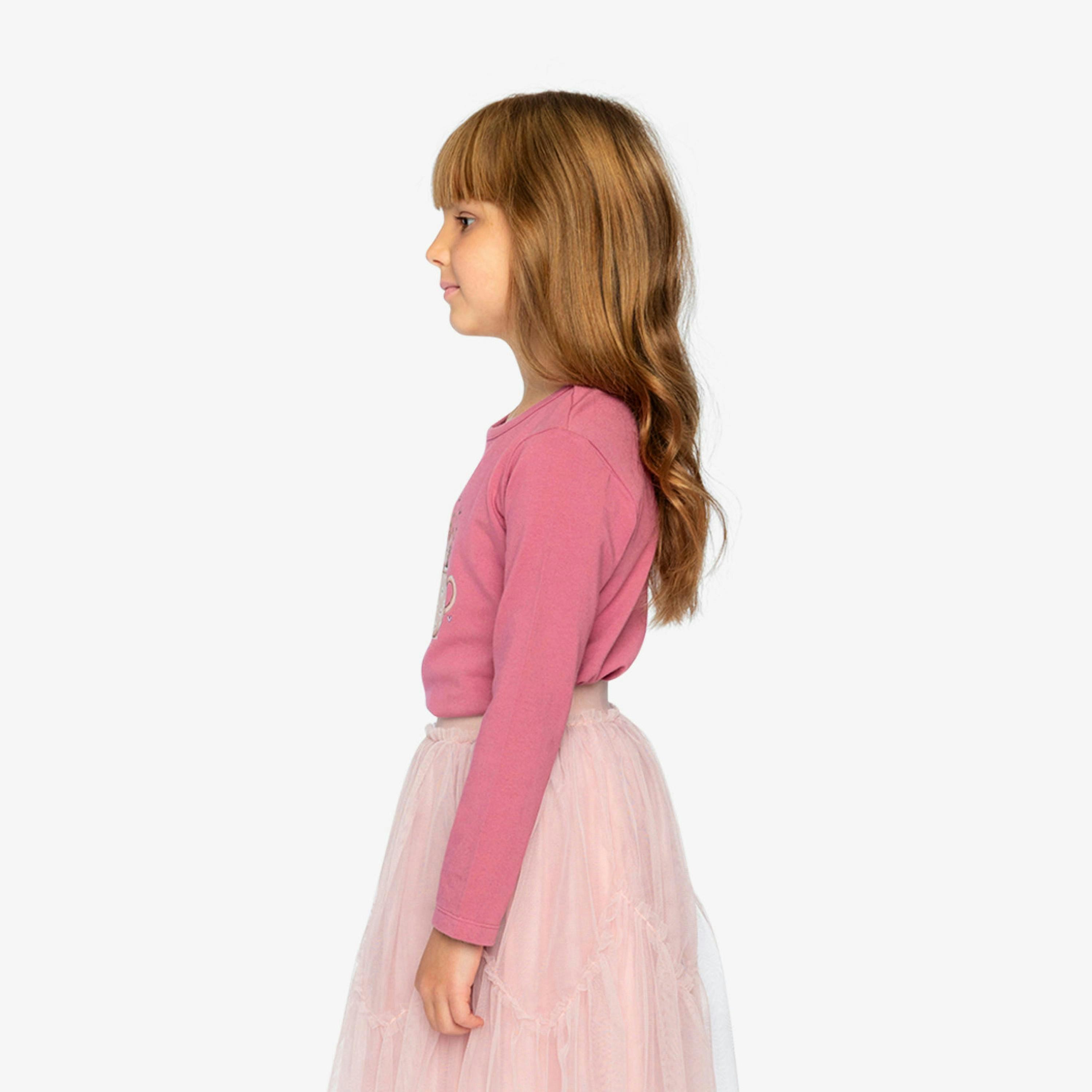 Organic Cotton Jersey T-Shirt Raspberry Pink , view 3 of 6