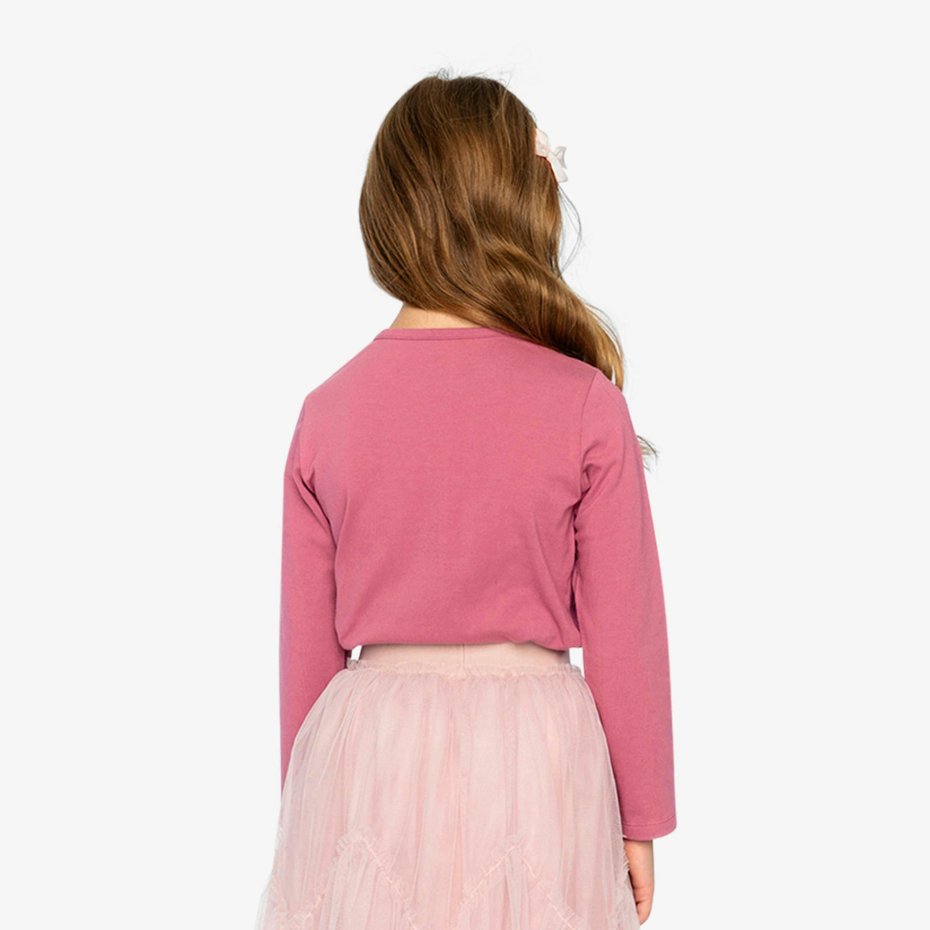 Organic Cotton Jersey T-Shirt Raspberry Pink , view 4 of 6