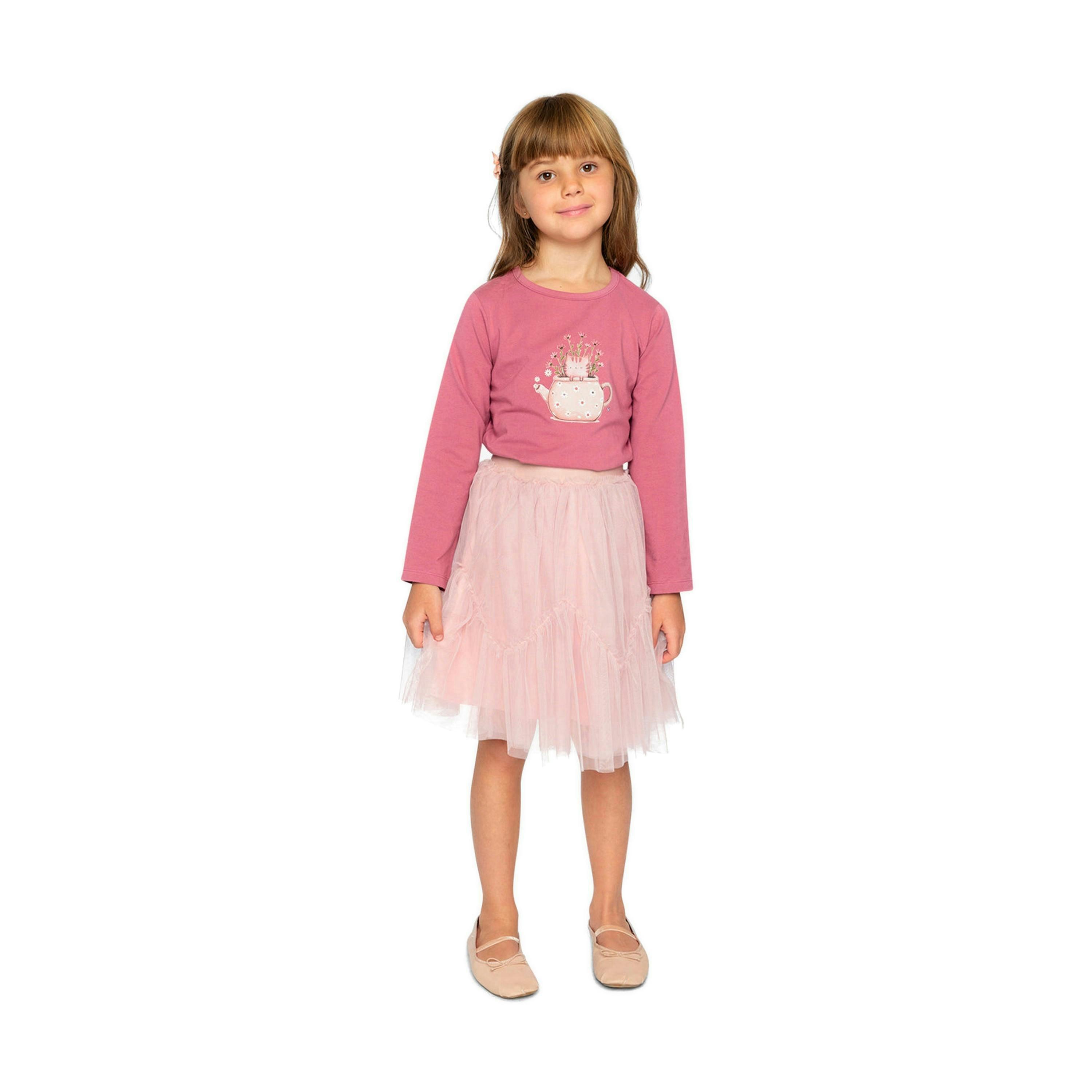 Organic Cotton Jersey T-Shirt Raspberry Pink , view 5 of 6