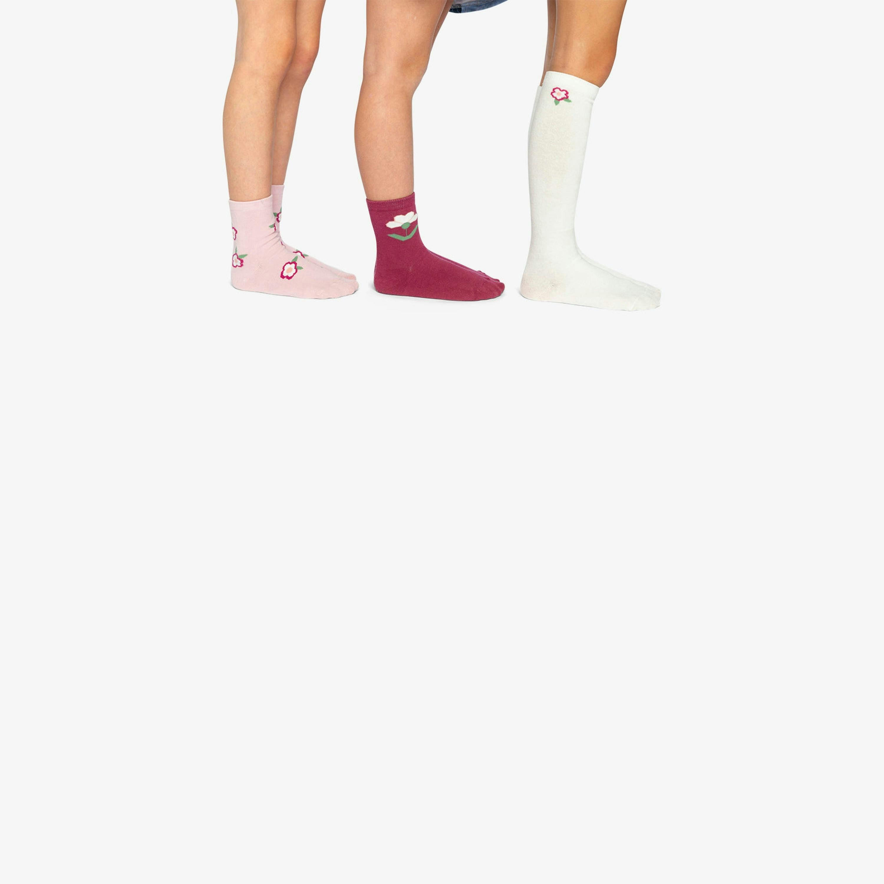 Socks Off-White And Pink , view 2 of 4
