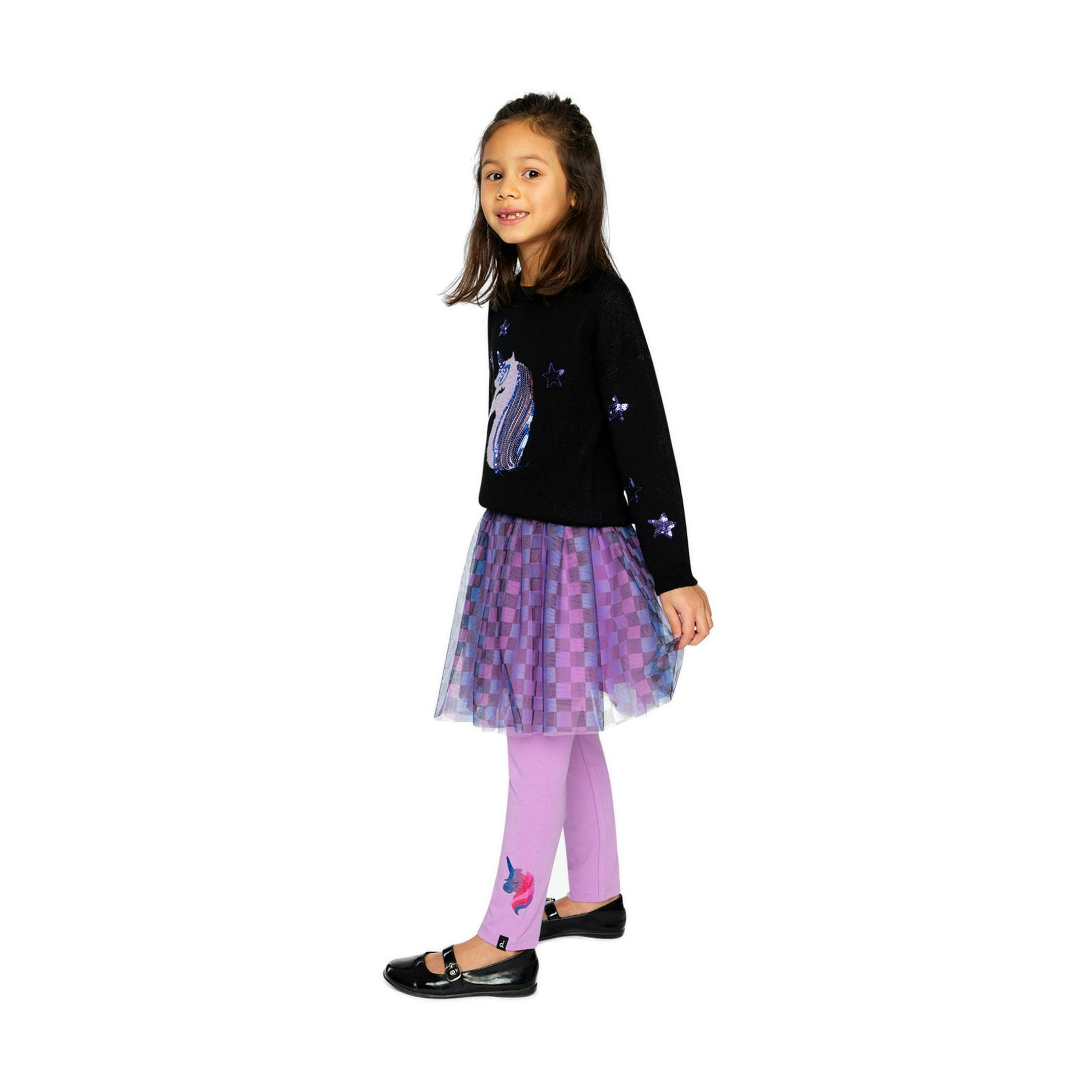 Organic Cotton Jersey Leggings Violet , view 5 of 6