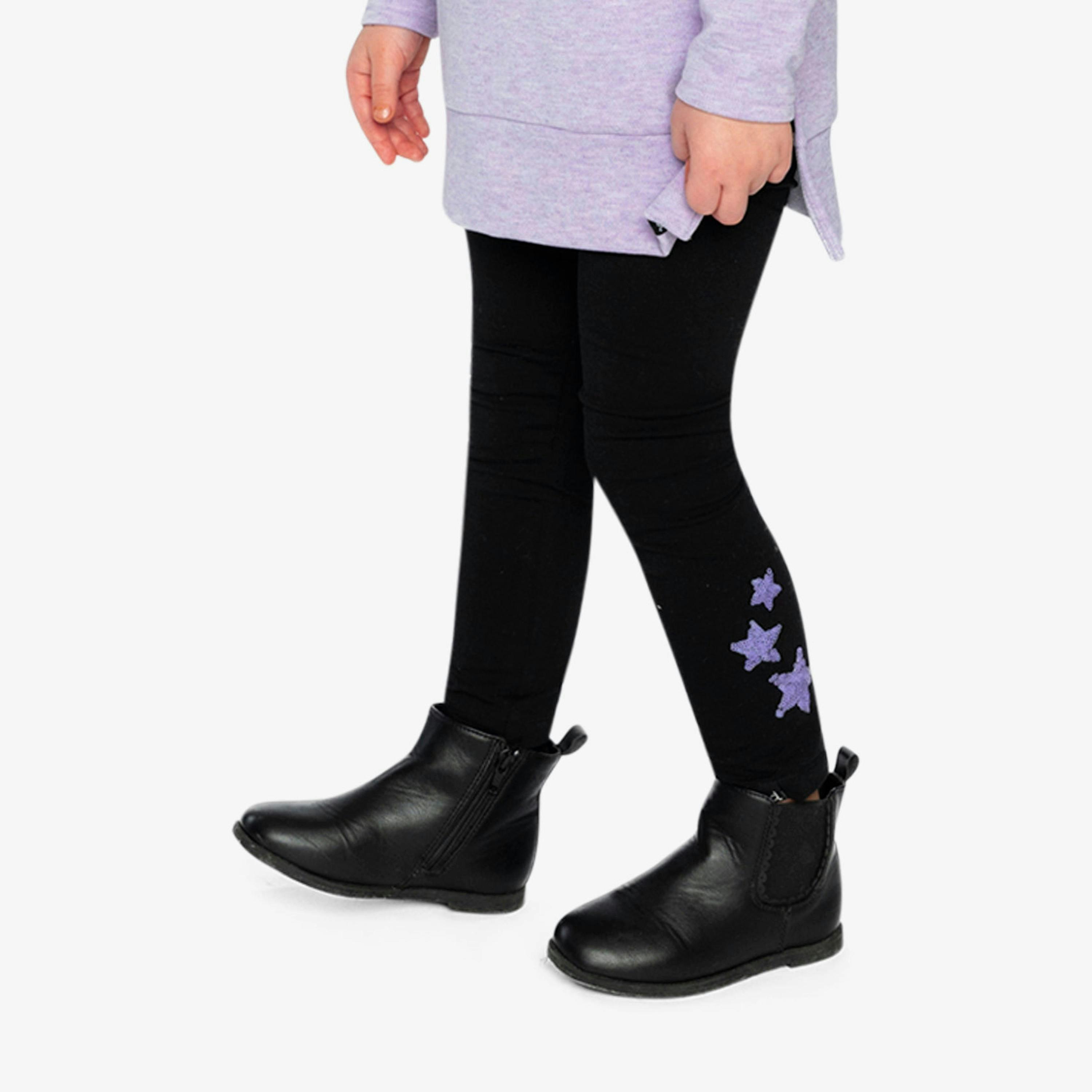 Organic Cotton Jersey Leggings Black , view 3 of 5