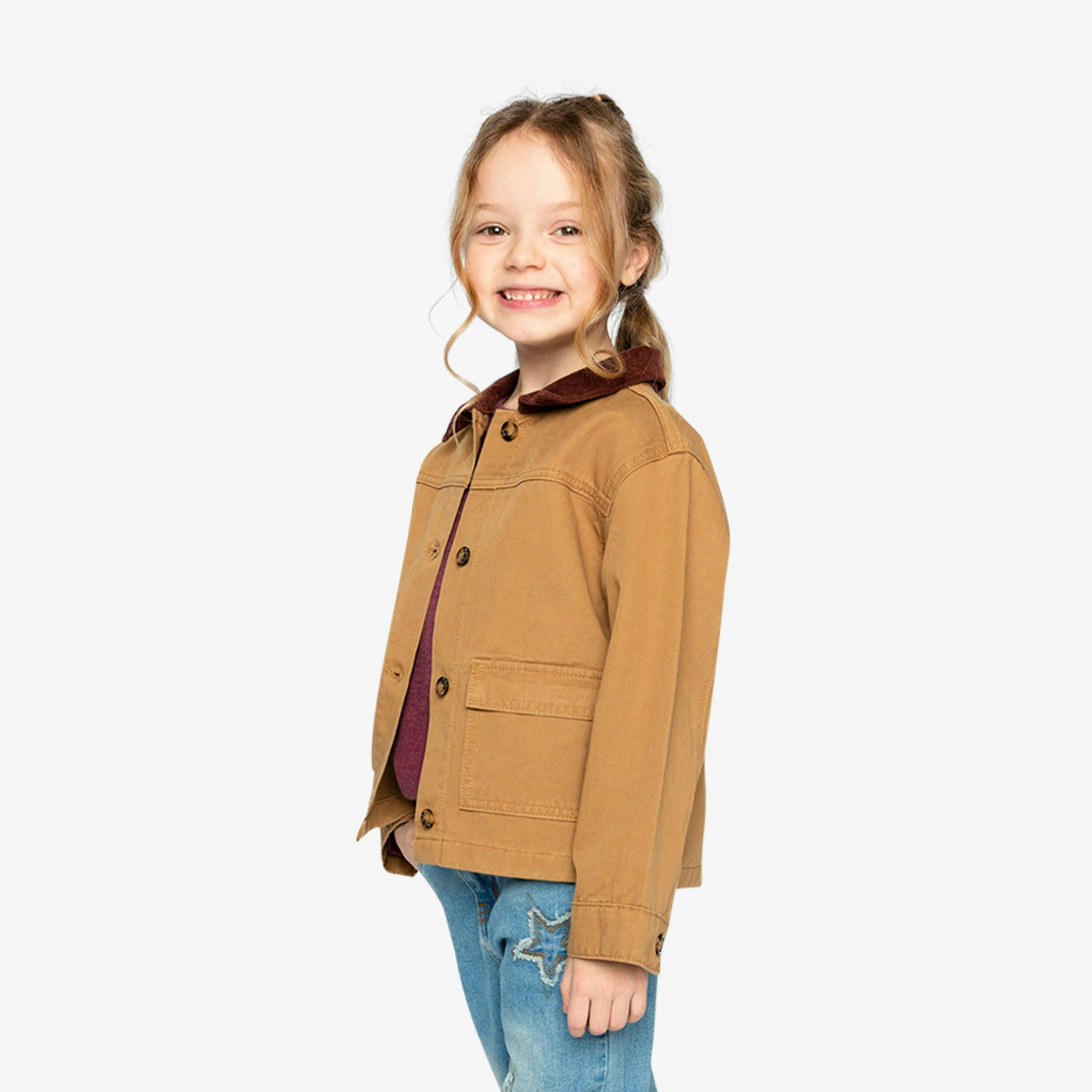 Barn Jacket Brown Yellow , view 4 of 6