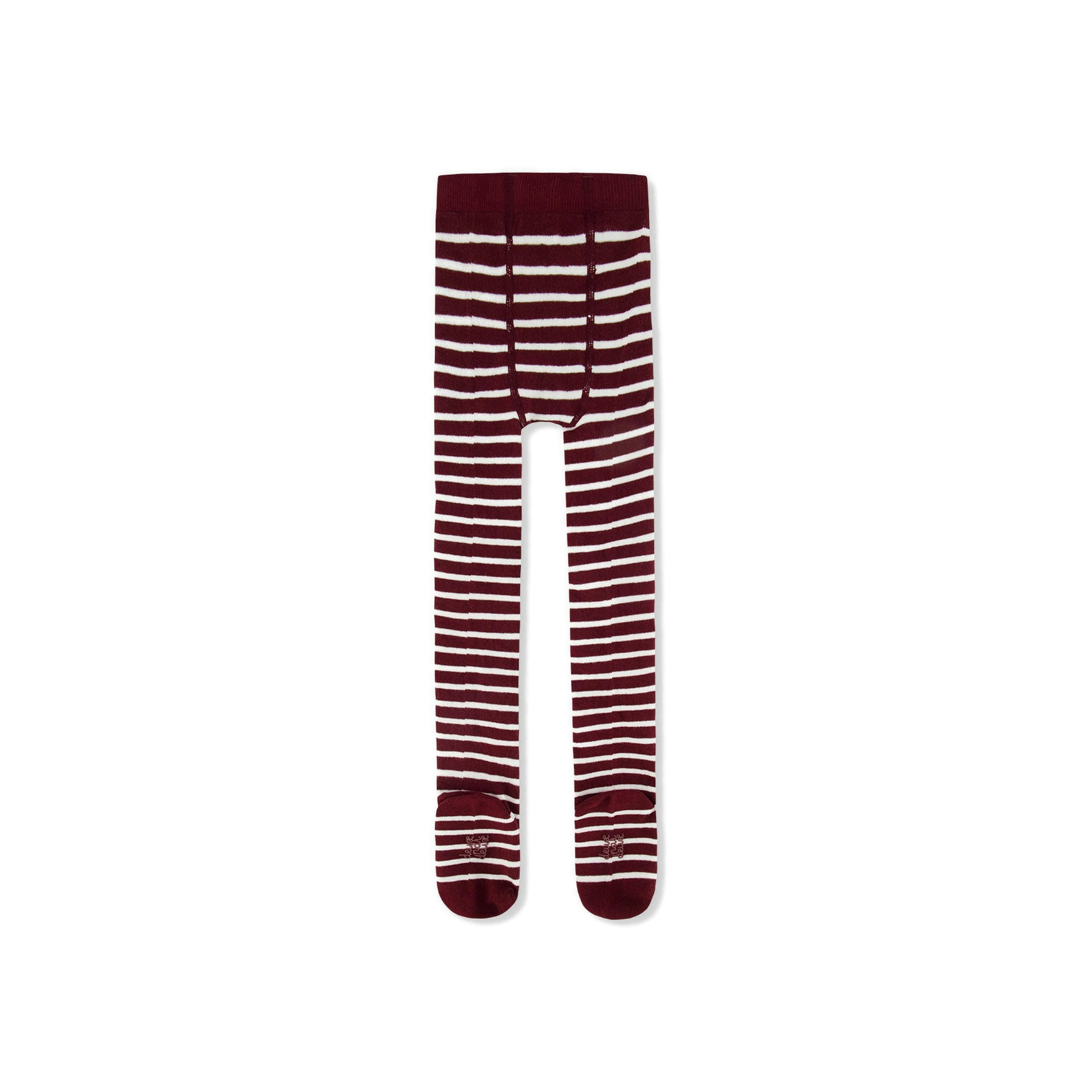 Knit Tights Reddish-Brown , view 3 of 4