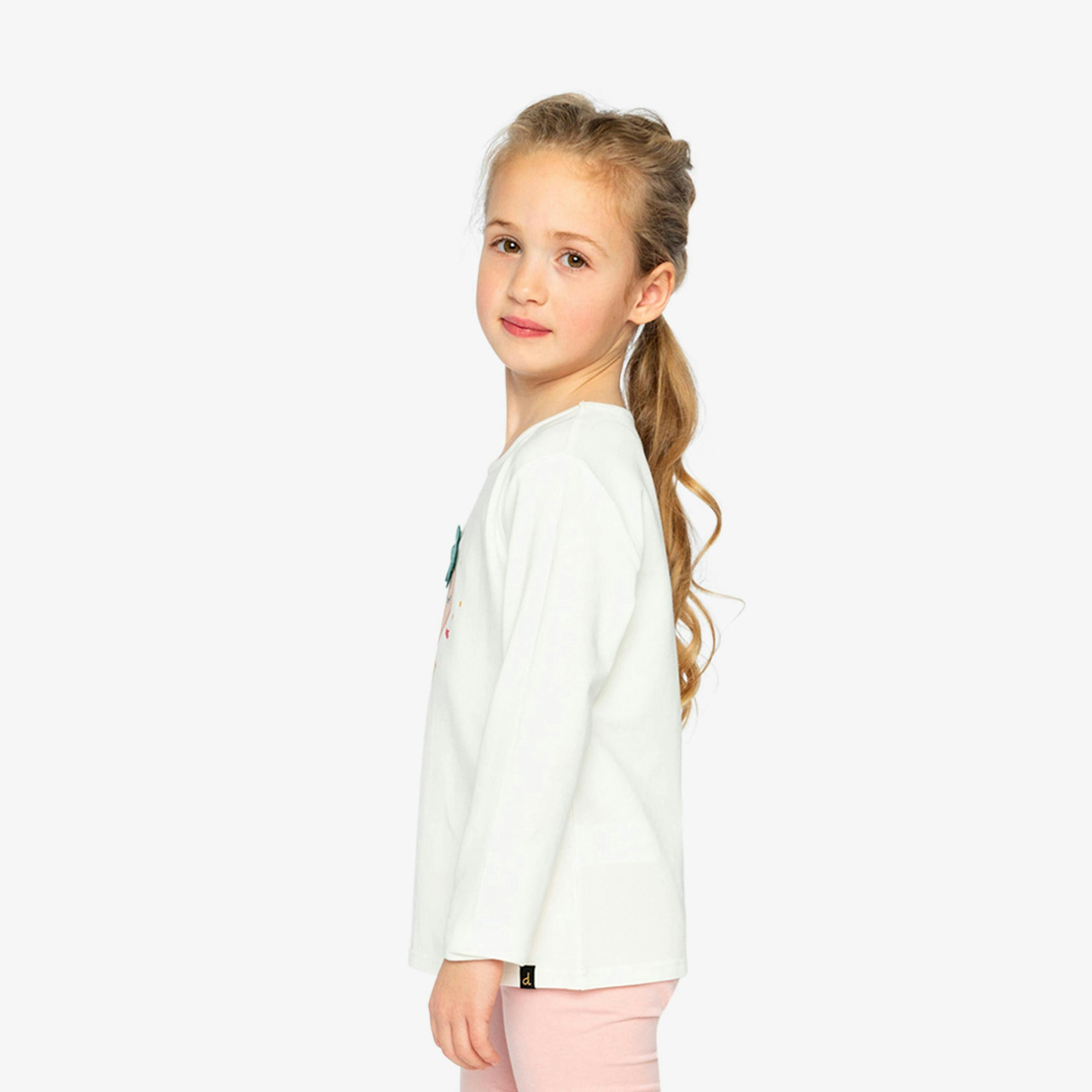 Long Sleeve Organic Cotton Strawberry T-Shirt Off White , view 3 of 6