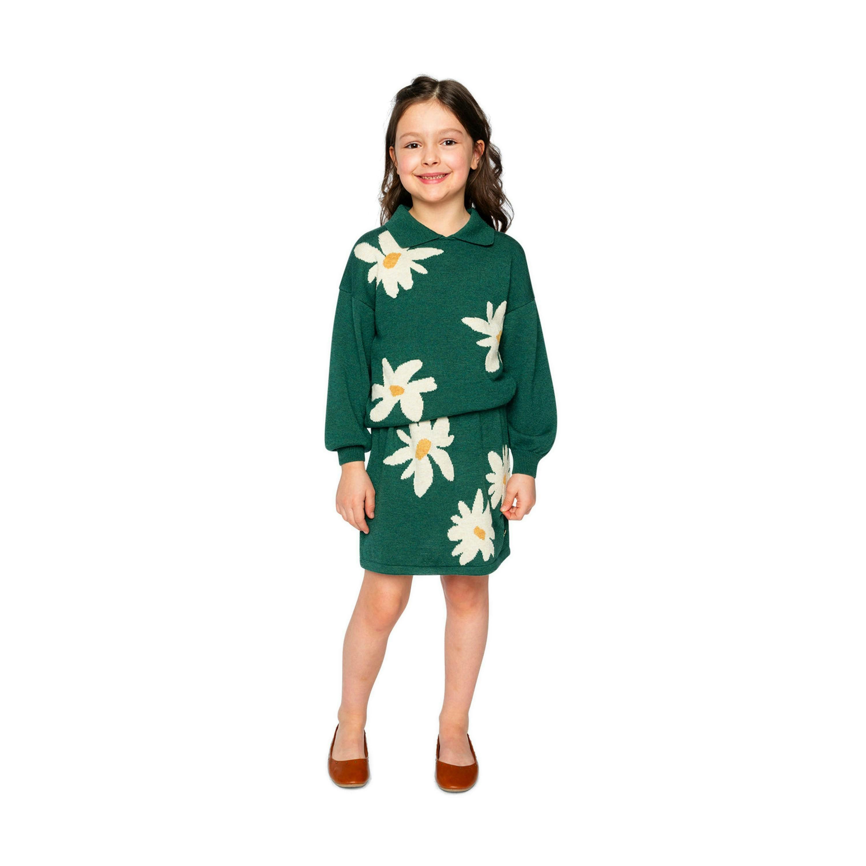 Knitted Skirt Jasper Printed Green , view 5 of 6