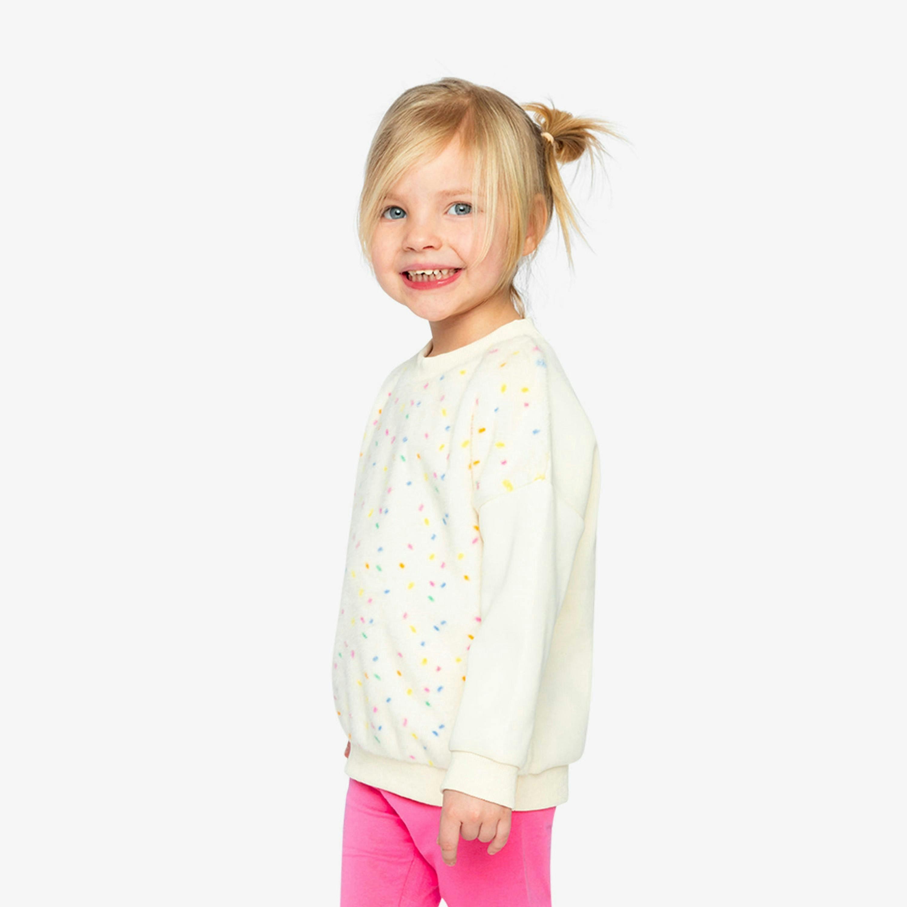 Bi-Material Sweater Off-White , view 3 of 6