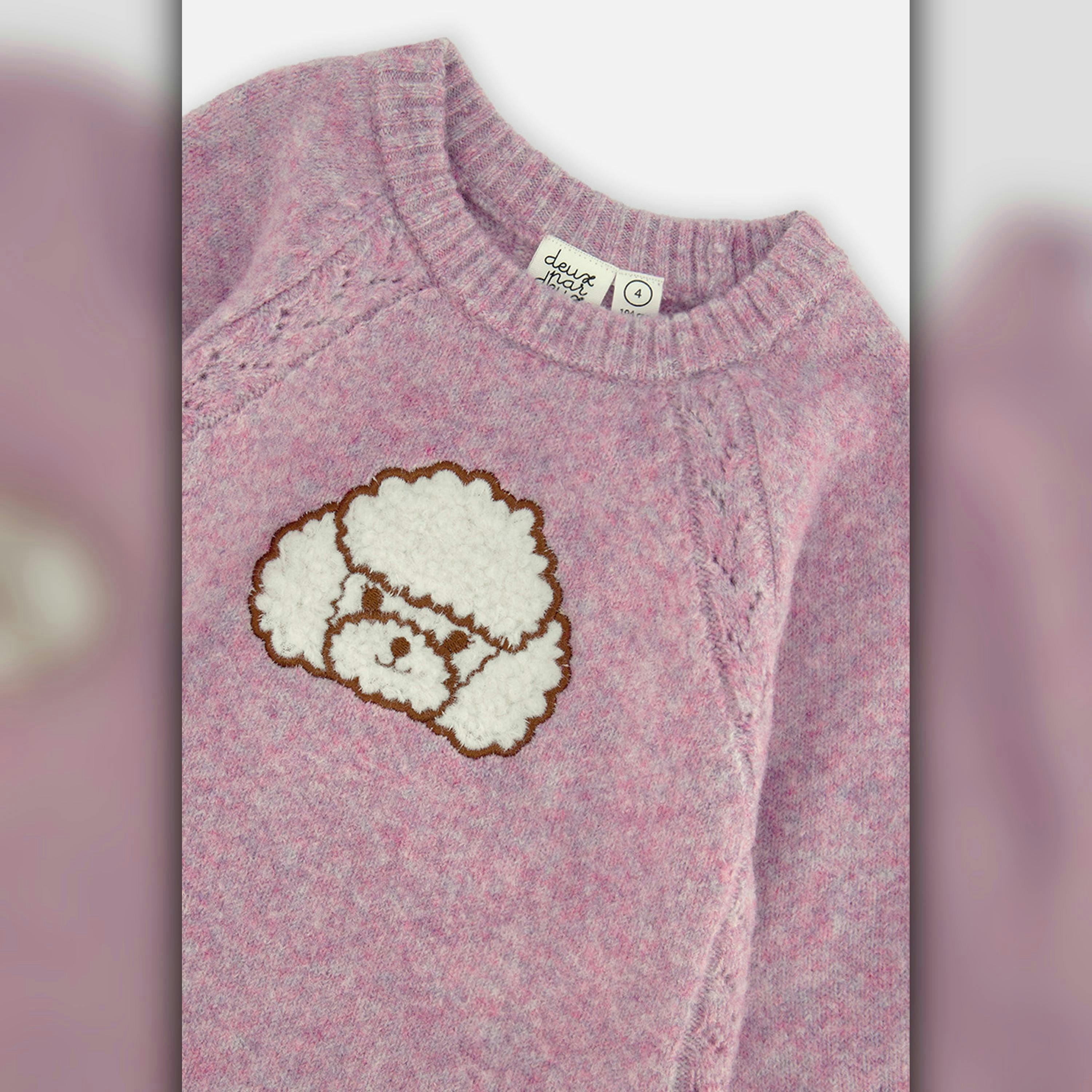 Poodle Knit Dress Lavender , view 5 of 5