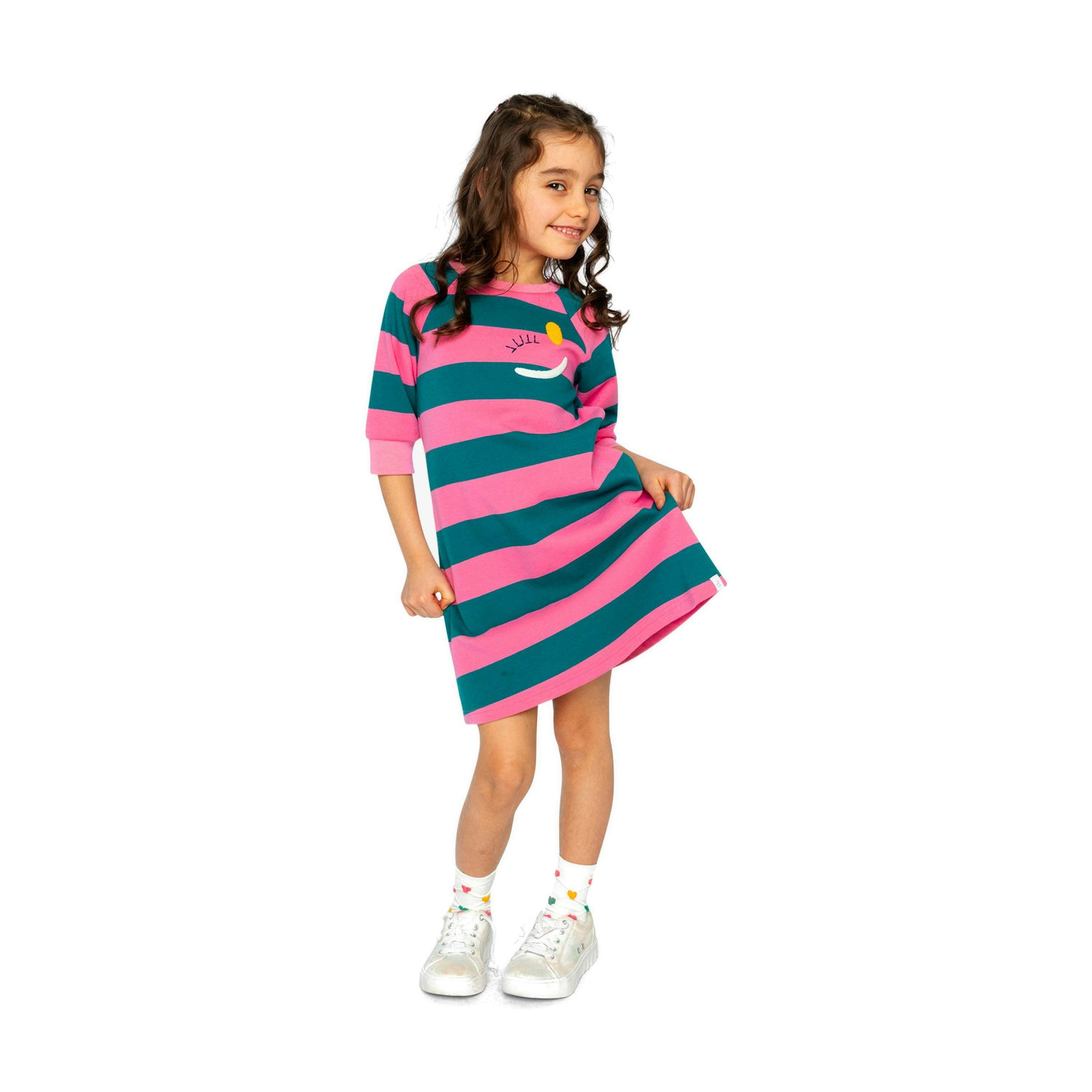 Engineer Stripe Dress Pink And Green Stripes , view 4 of 6