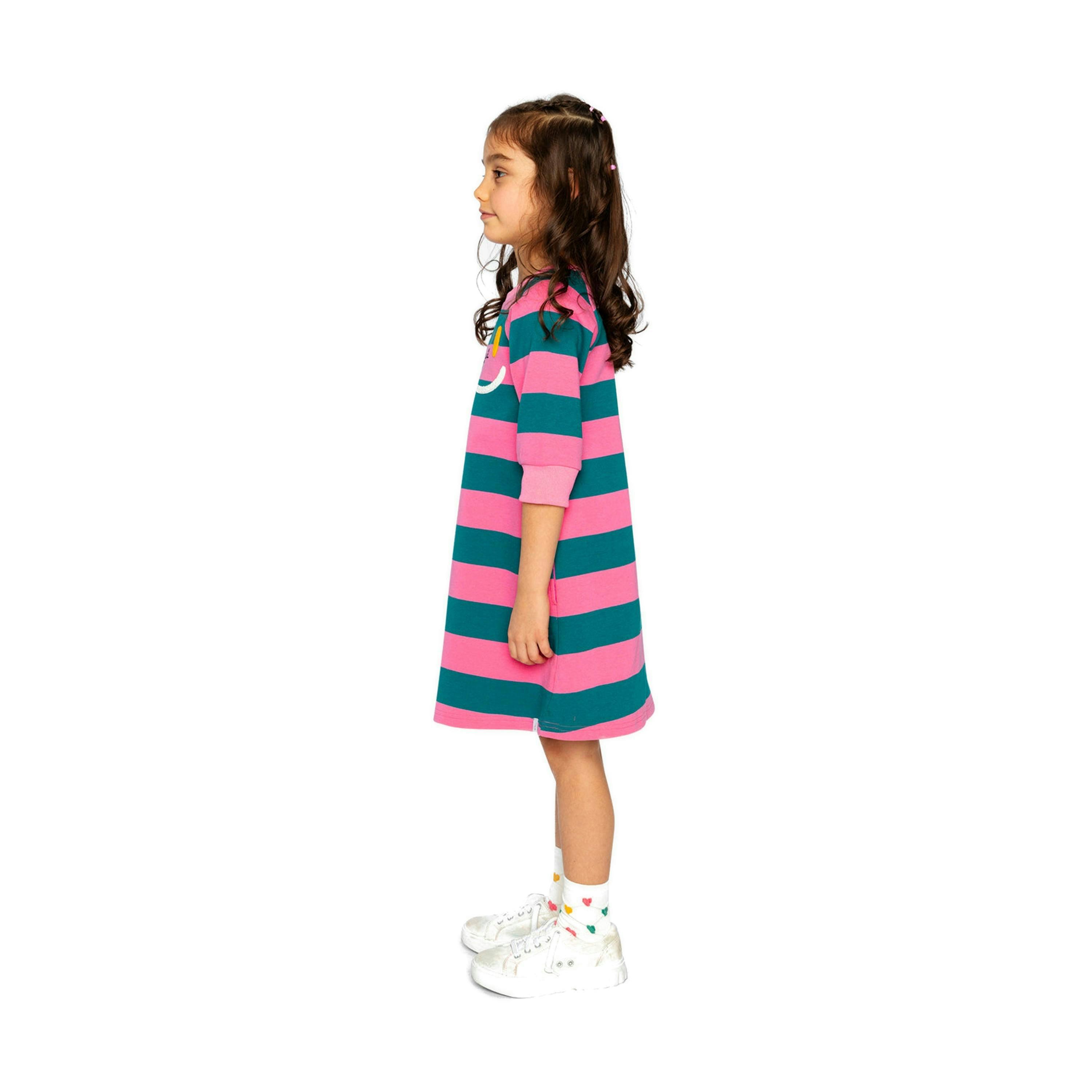Engineer Stripe Dress Pink And Green Stripes , view 5 of 6
