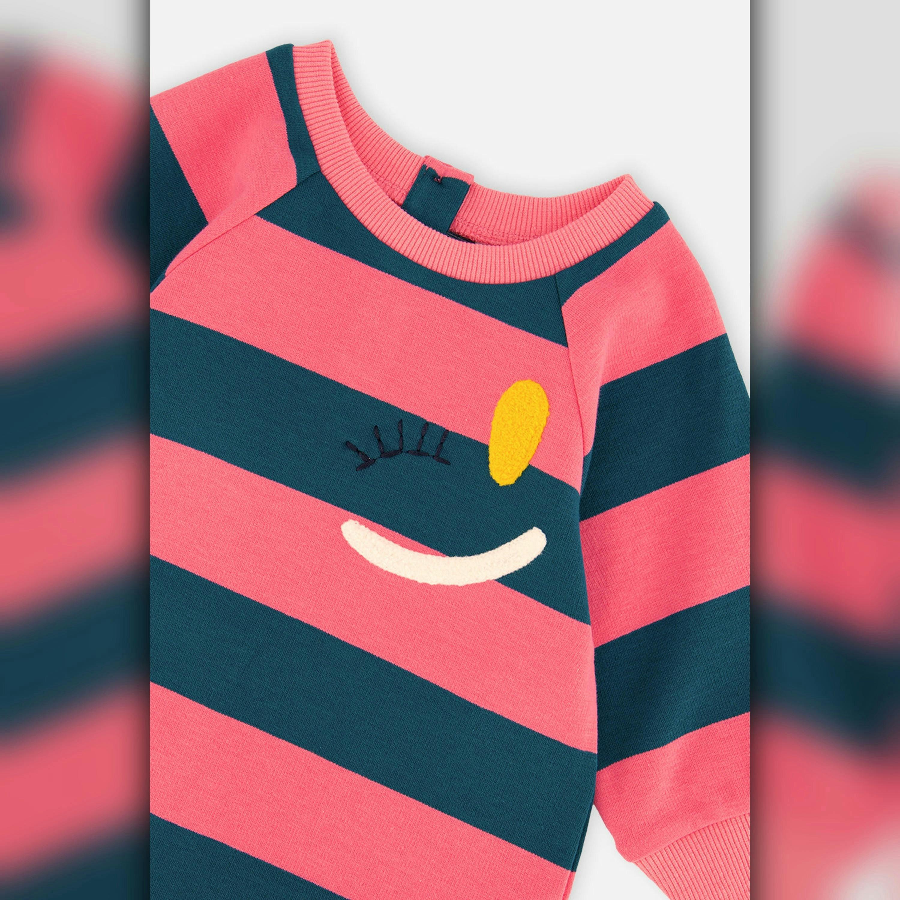 Engineer Stripe Dress Pink And Green Stripes , view 6 of 6