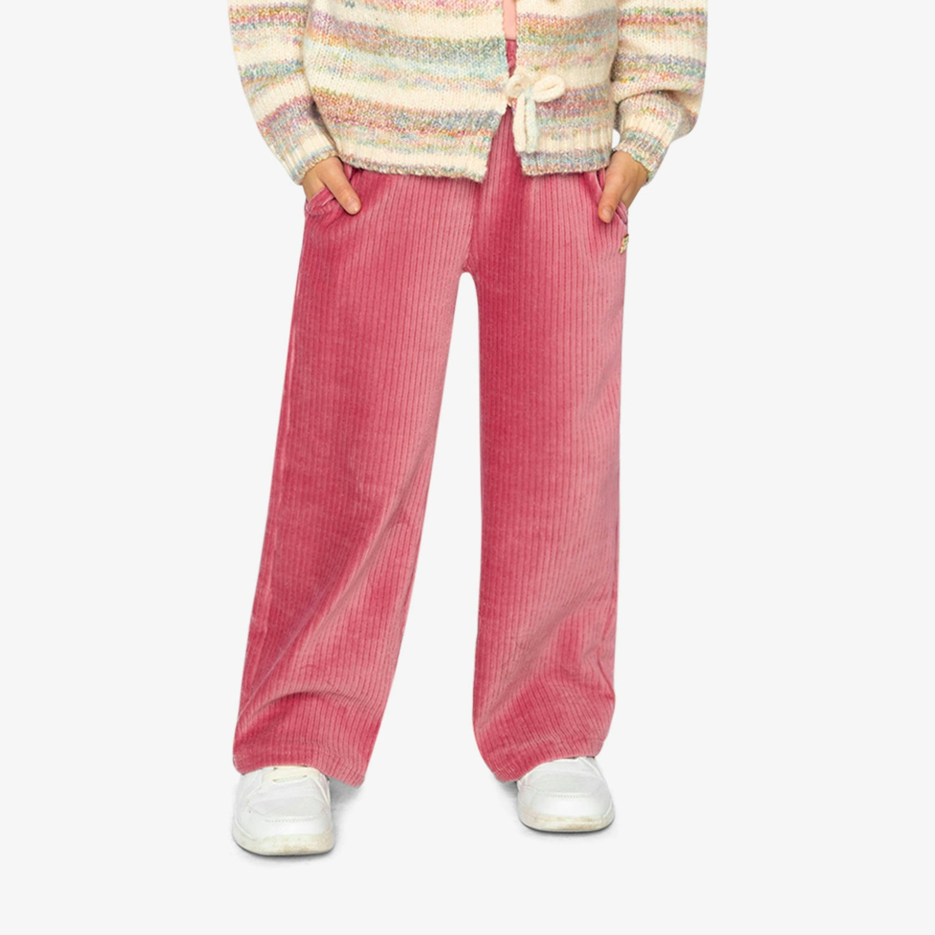 Velour Flare Pants Raspberry Pink , view 2 of 6
