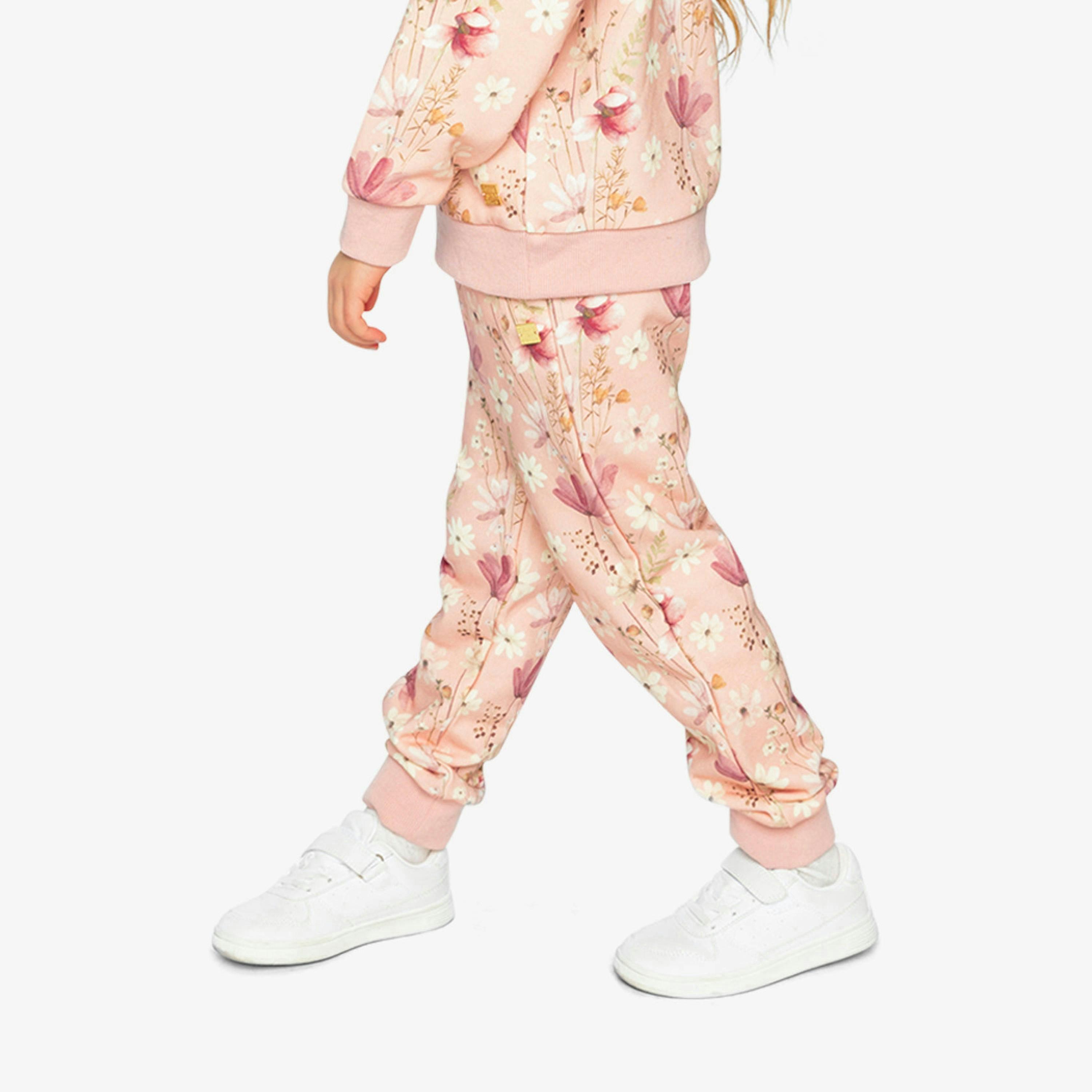 Sweatpants Pink Printed Flowers , view 3 of 6