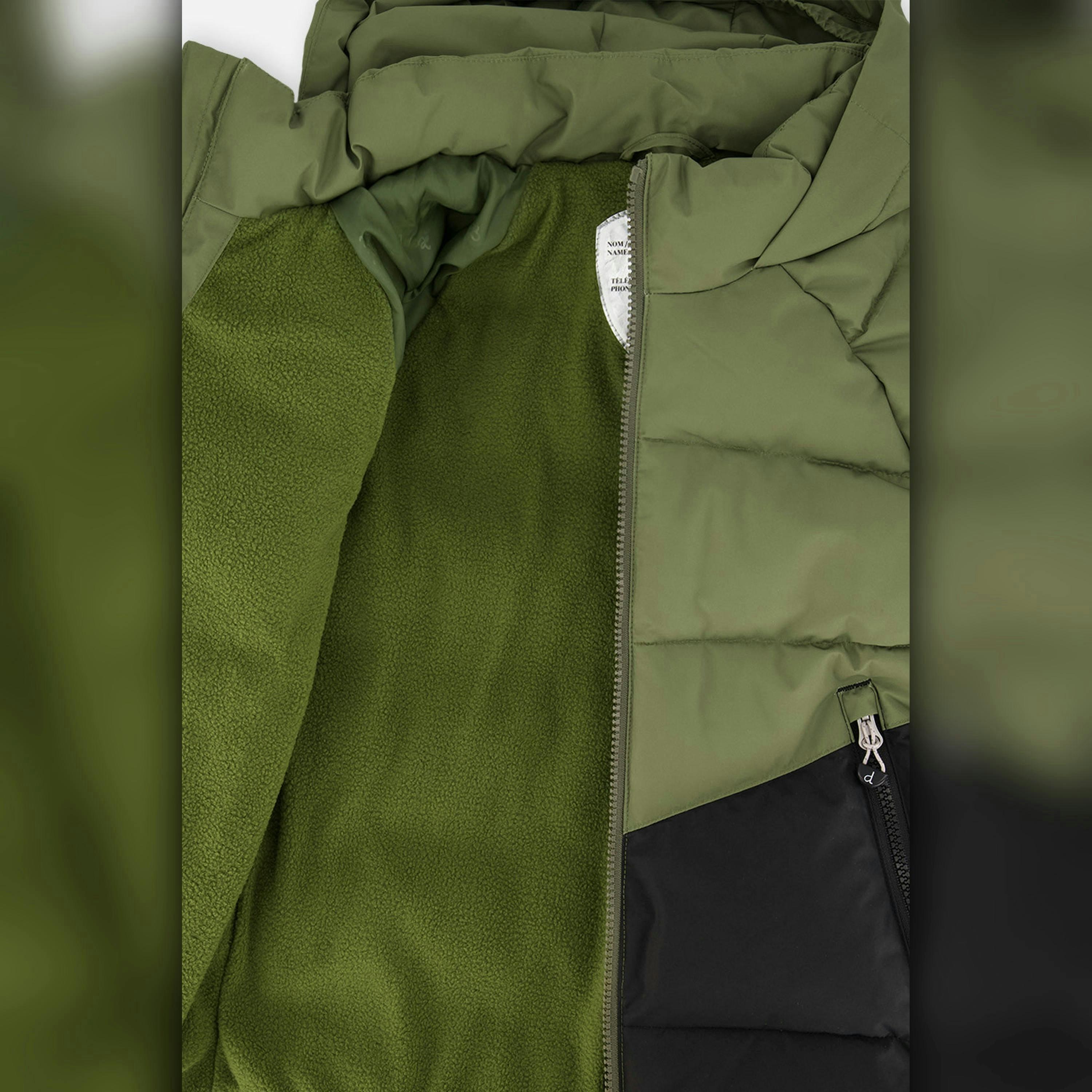 Color-Block Winter Jacket Olive Green , view 6 of 6