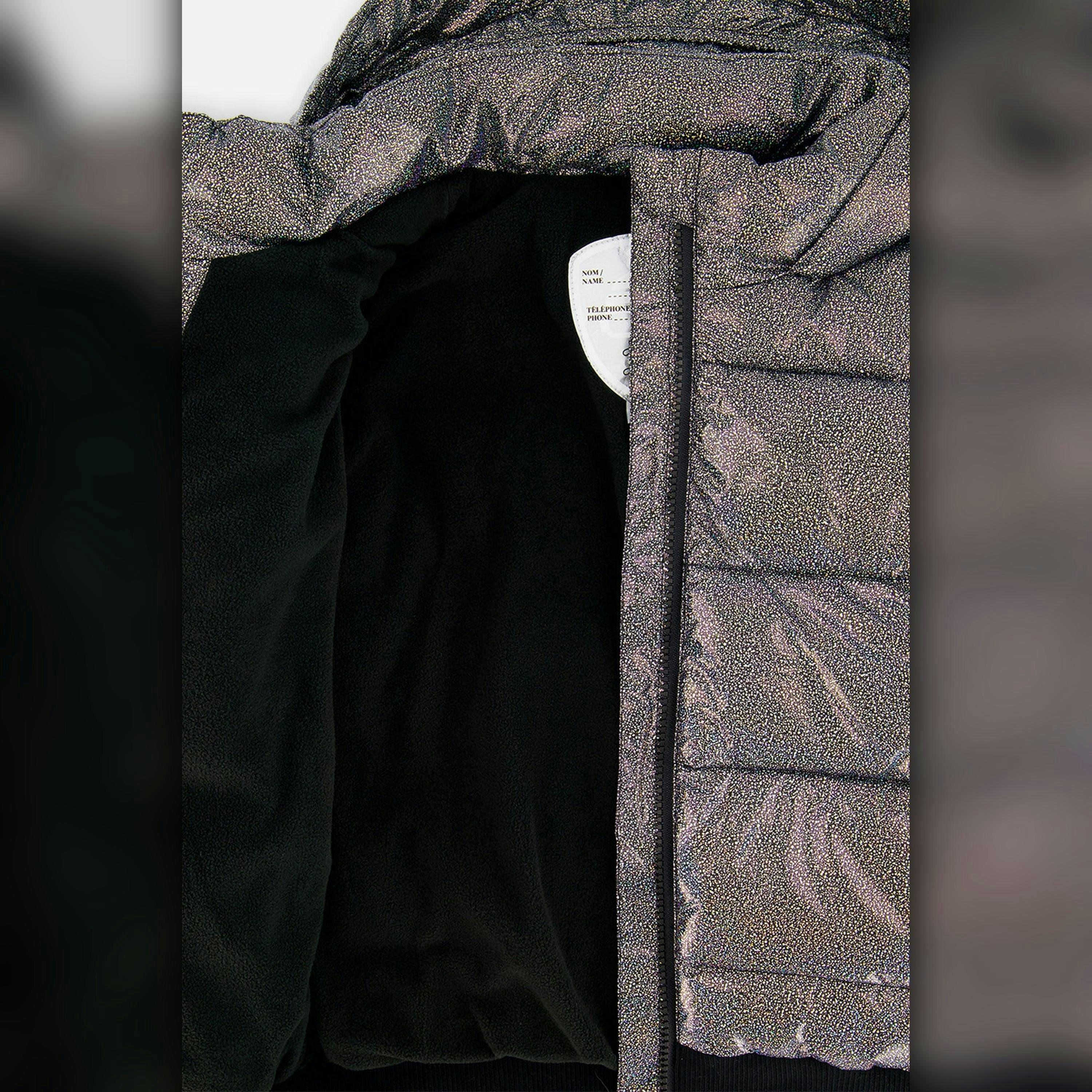 Winter Puffy Jacket Black Glitter , view 5 of 5