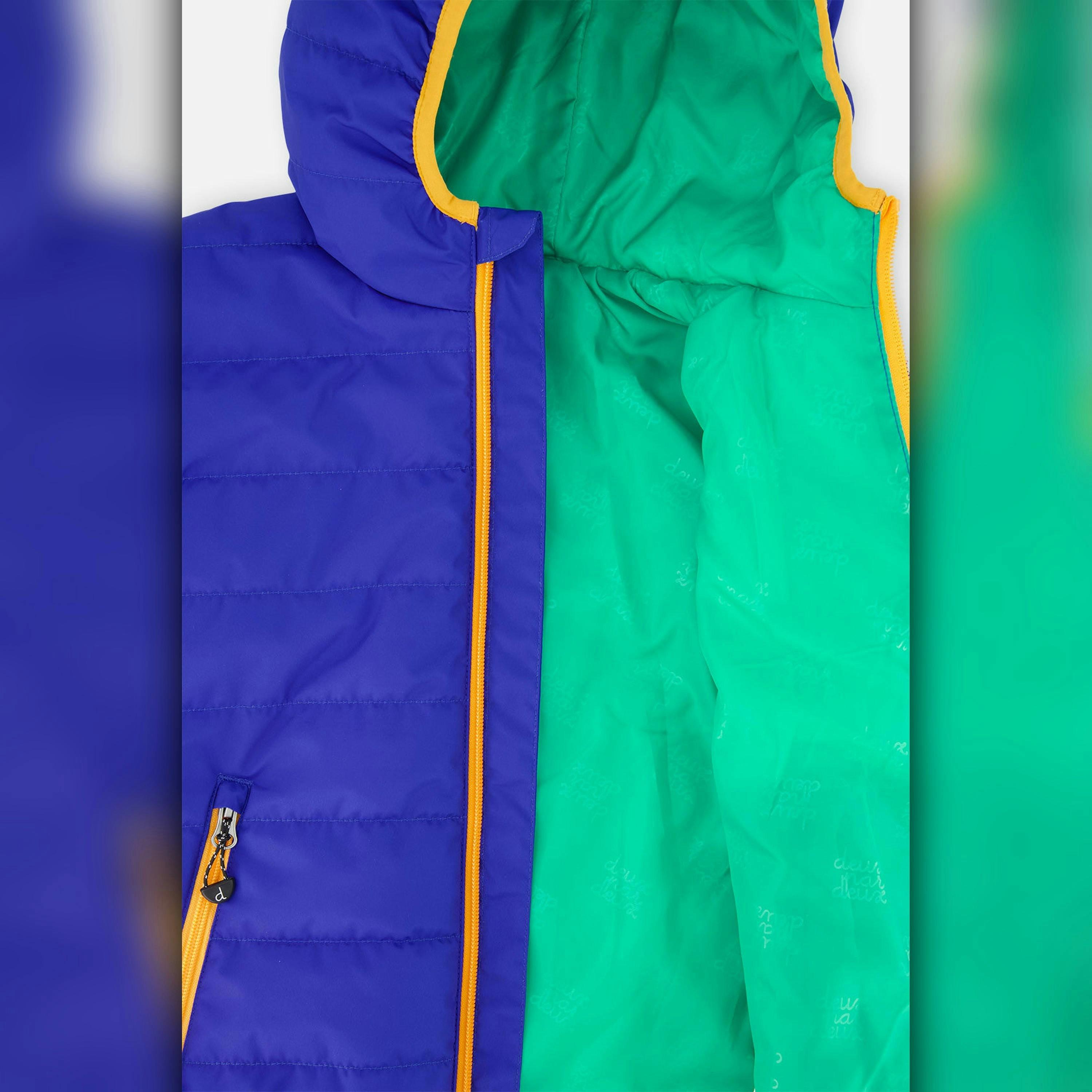 Quilted Mid-Season Jacket Royal Blue , view 5 of 5