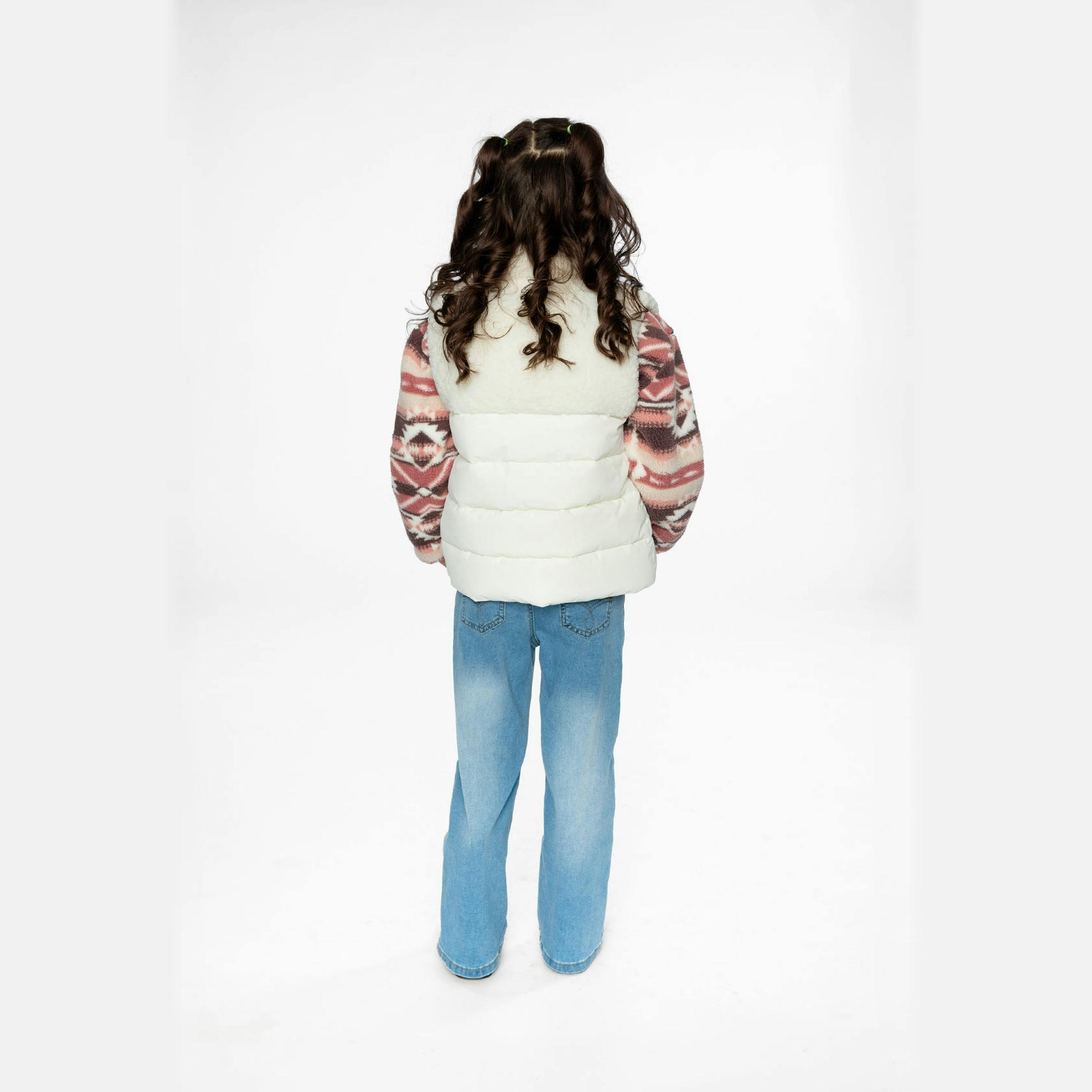 Sleeveless Mid-Season Vest Off-White , view 4 of 6