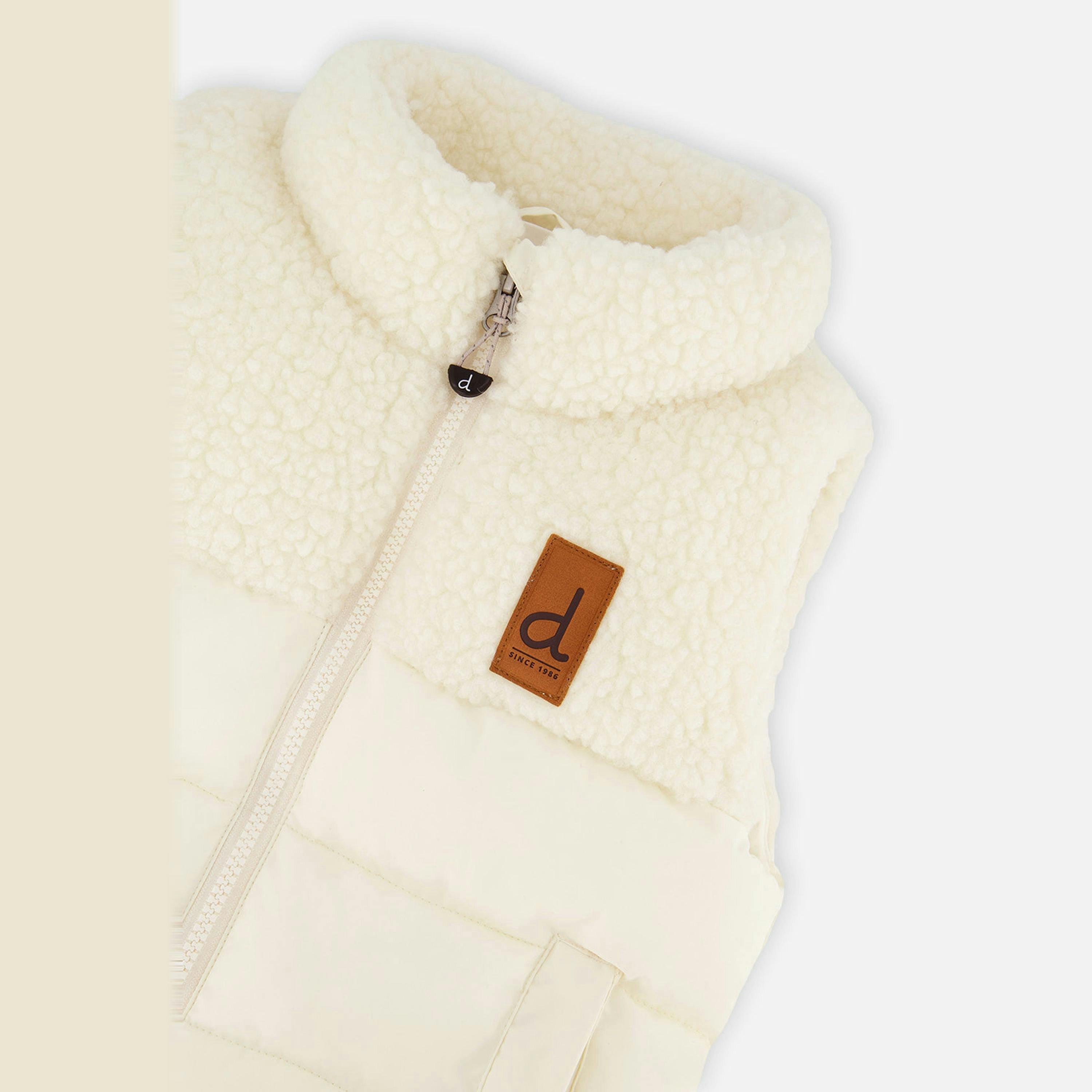 Sleeveless Mid-Season Vest Off-White , view 5 of 6