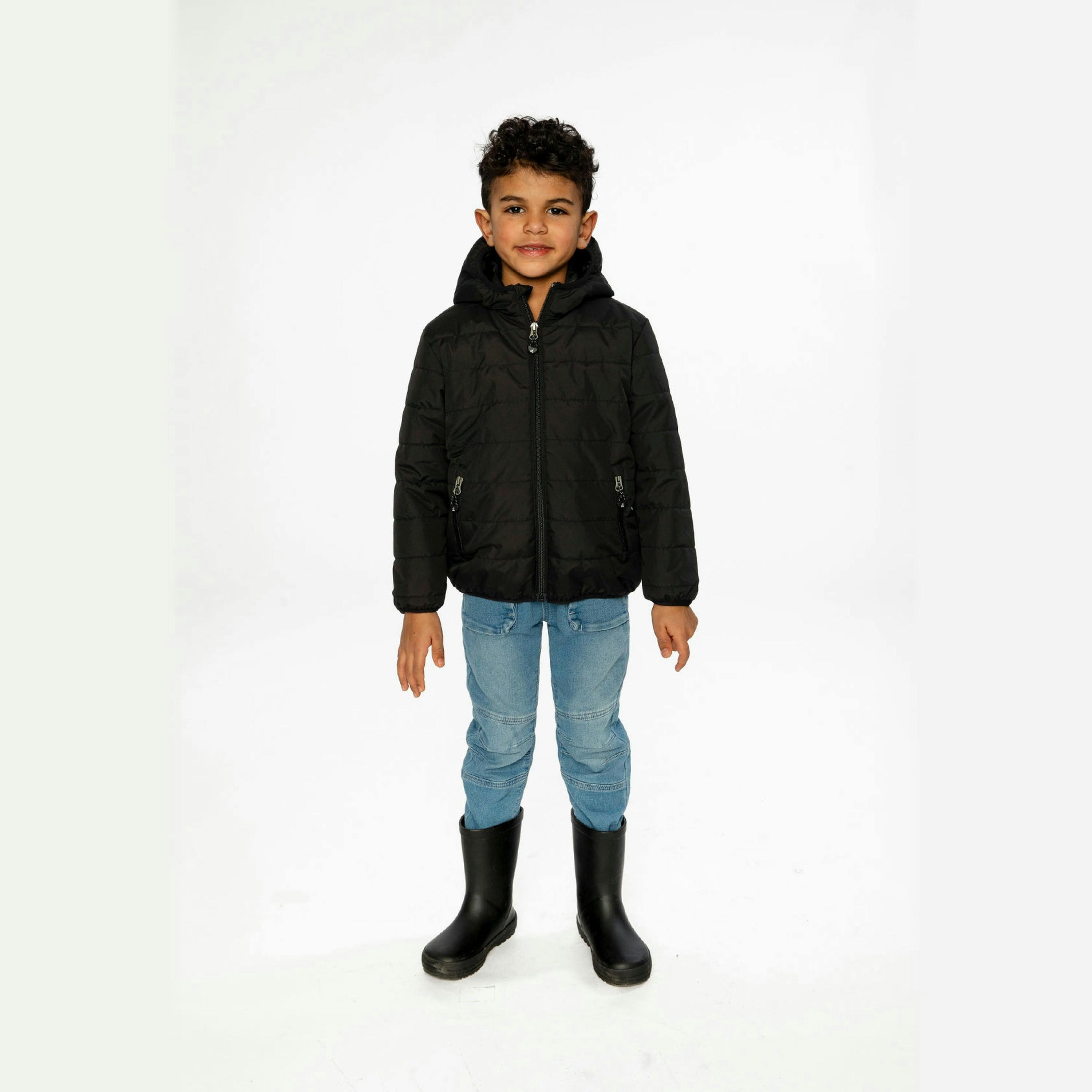 Insulating Quilted Mid-Season Jacket Black , view 2 of 5