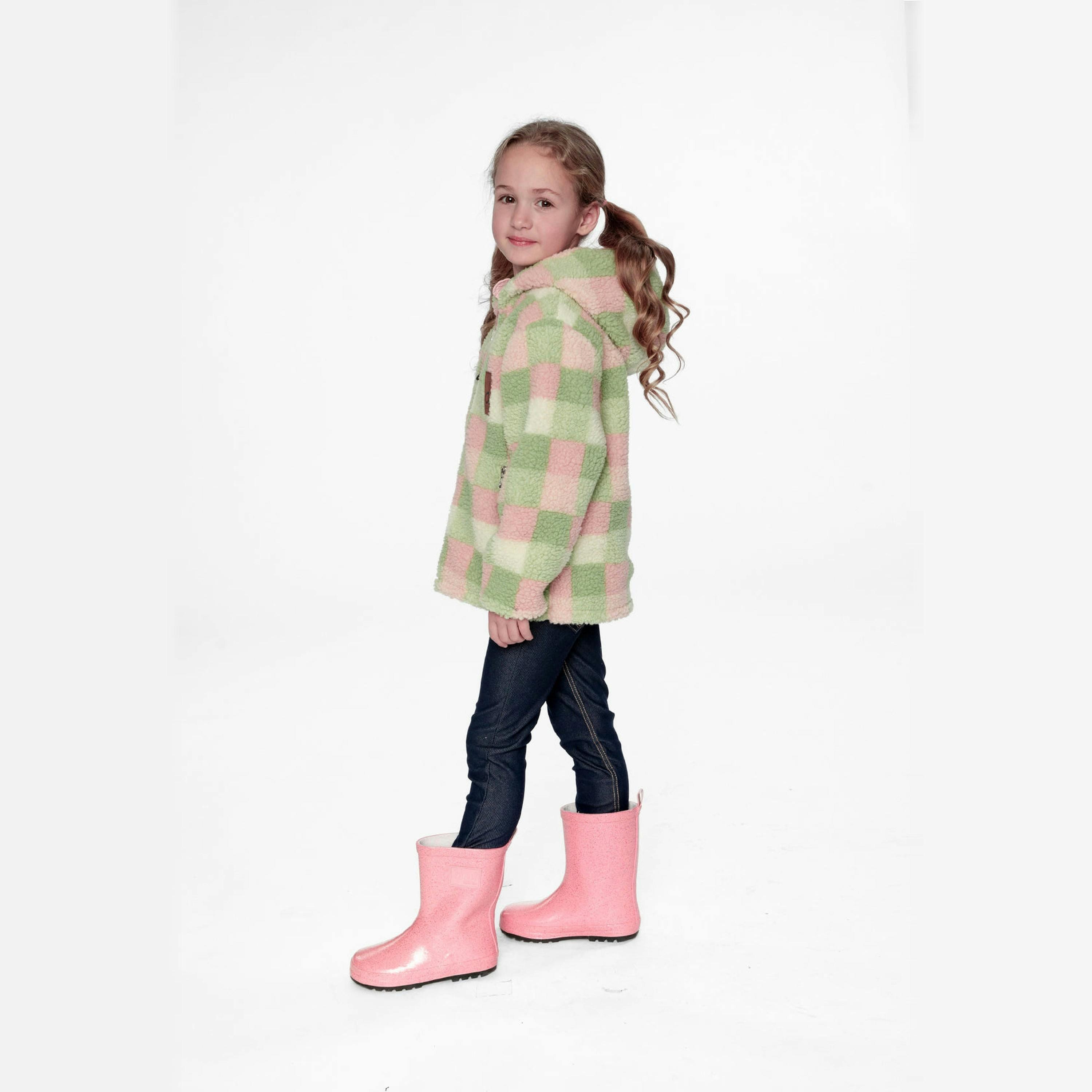 Reversible Mid-Season Jacket Pale Dusty Pink , view 3 of 6