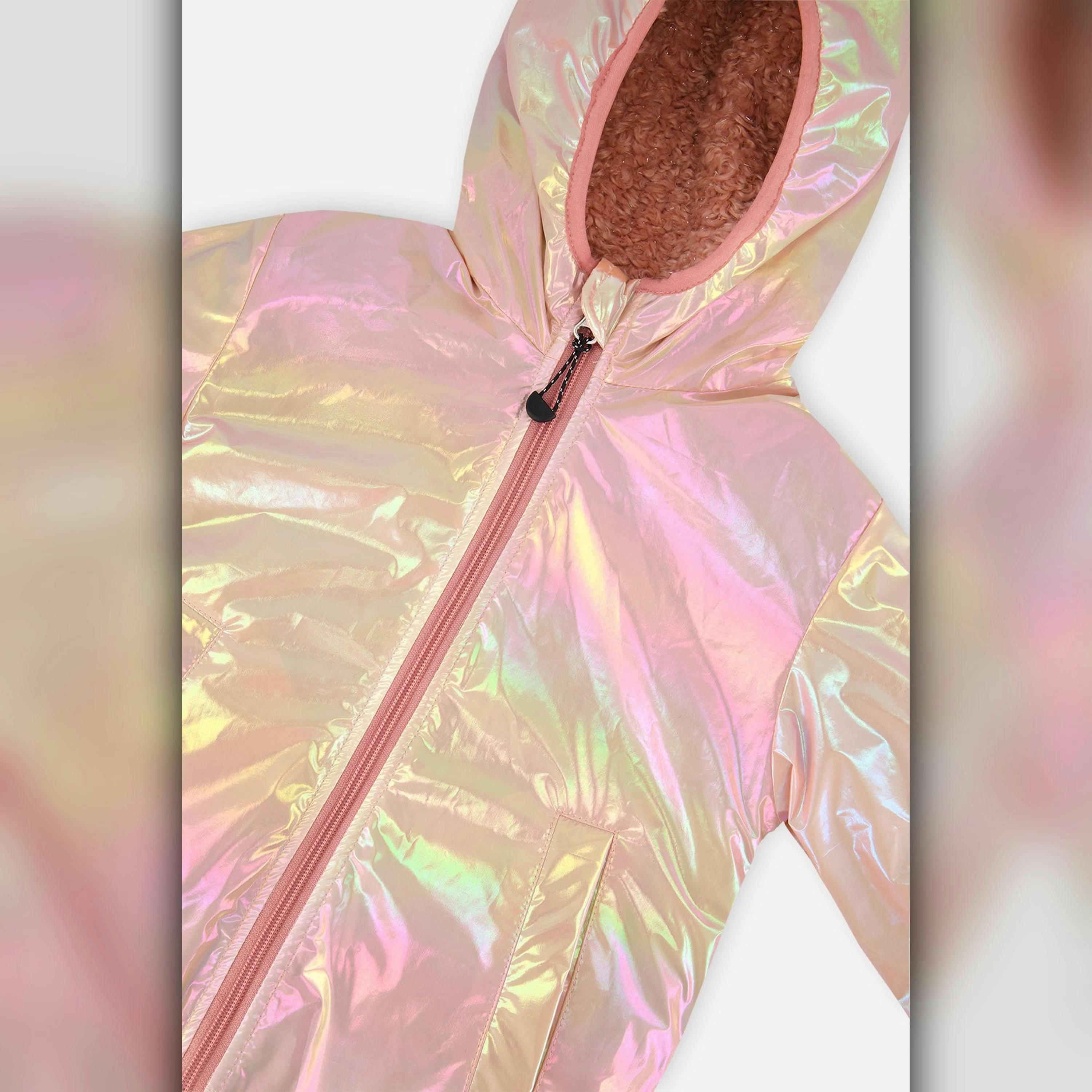 Reversible Mid-Season Jacket Pink , view 5 of 5