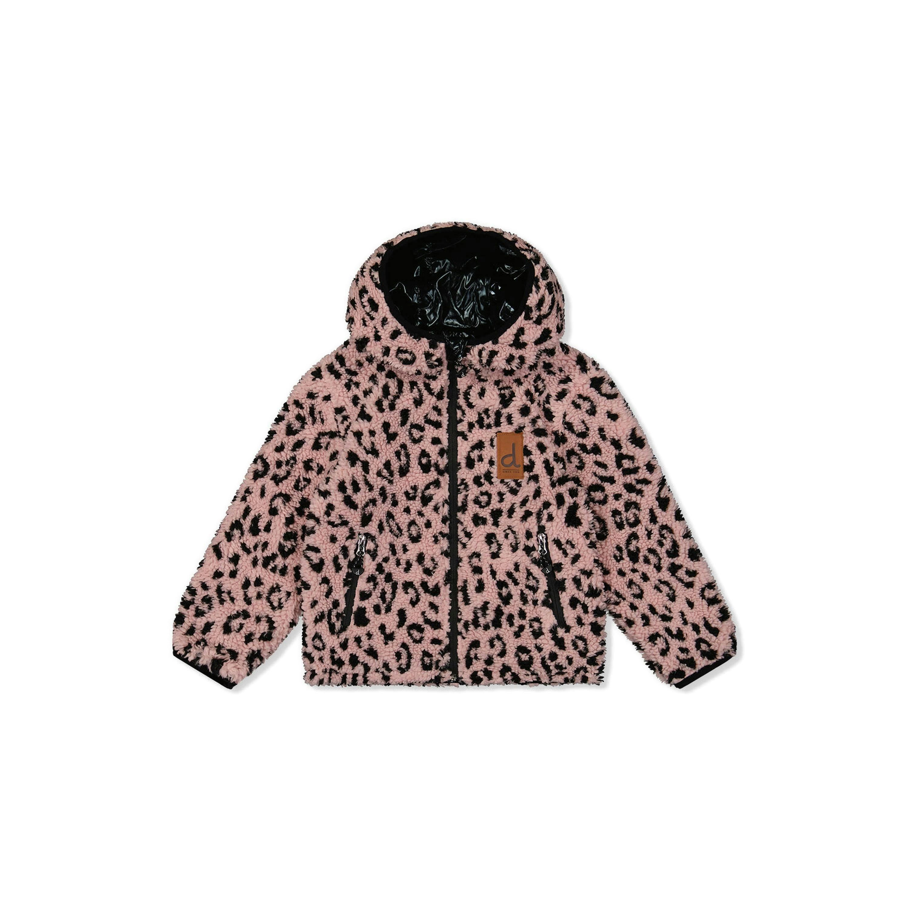 Reversible Mid-Season Jacket Pink And Black , view 5 of 6