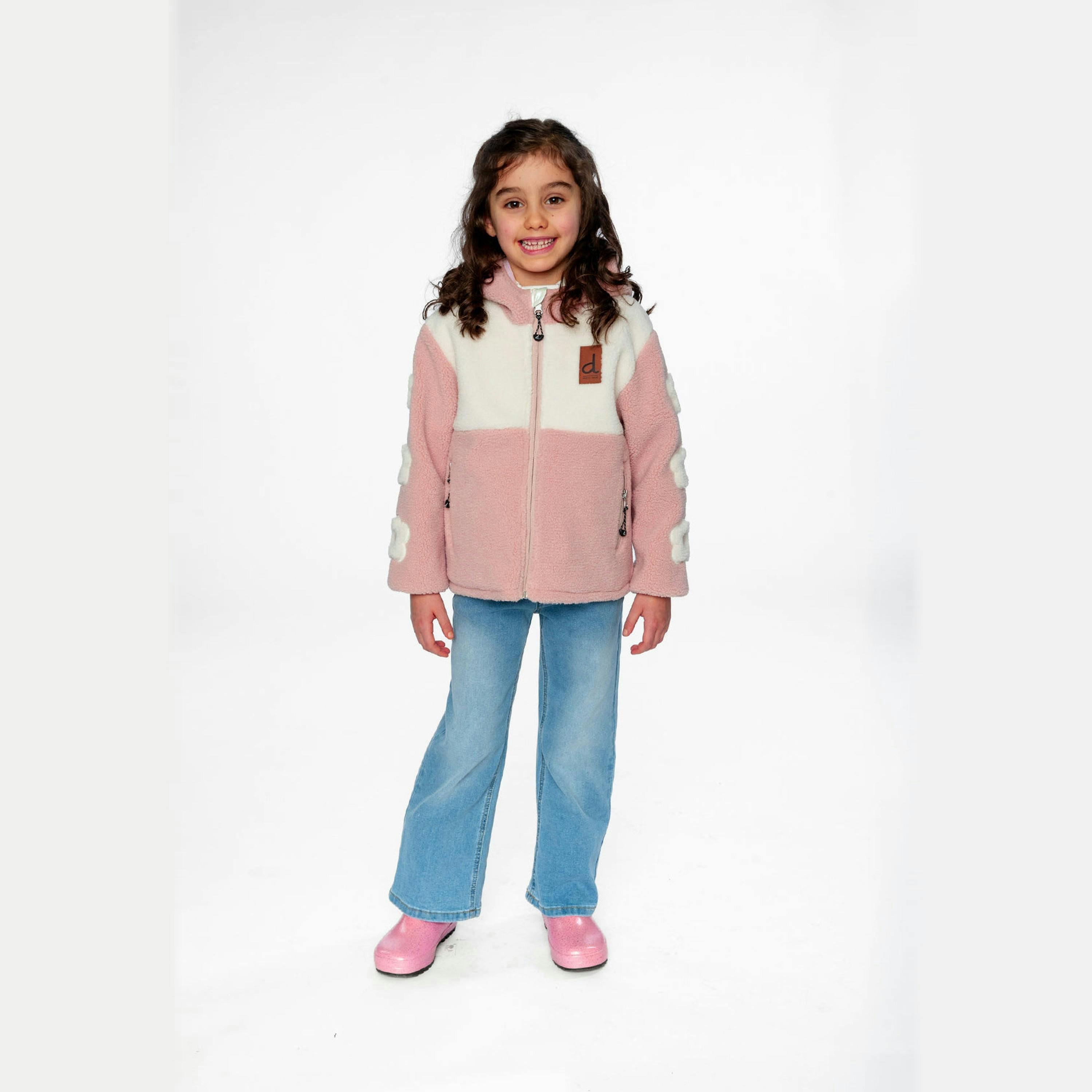 Reversible Mid-Season Jacket Pale Pink , view 2 of 5