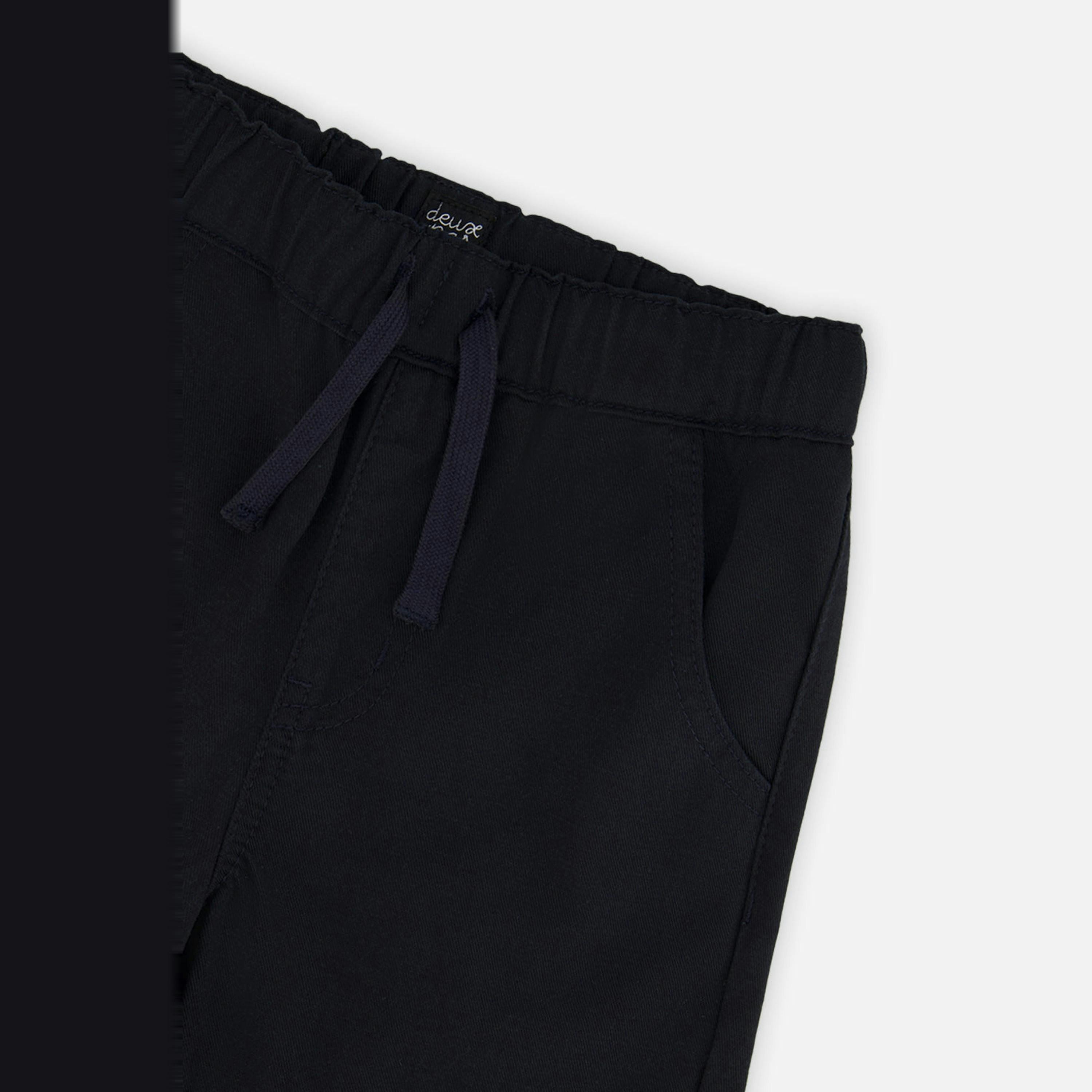 Twill Pants With Cargo Pockets Dark Blue , view 6 of 6