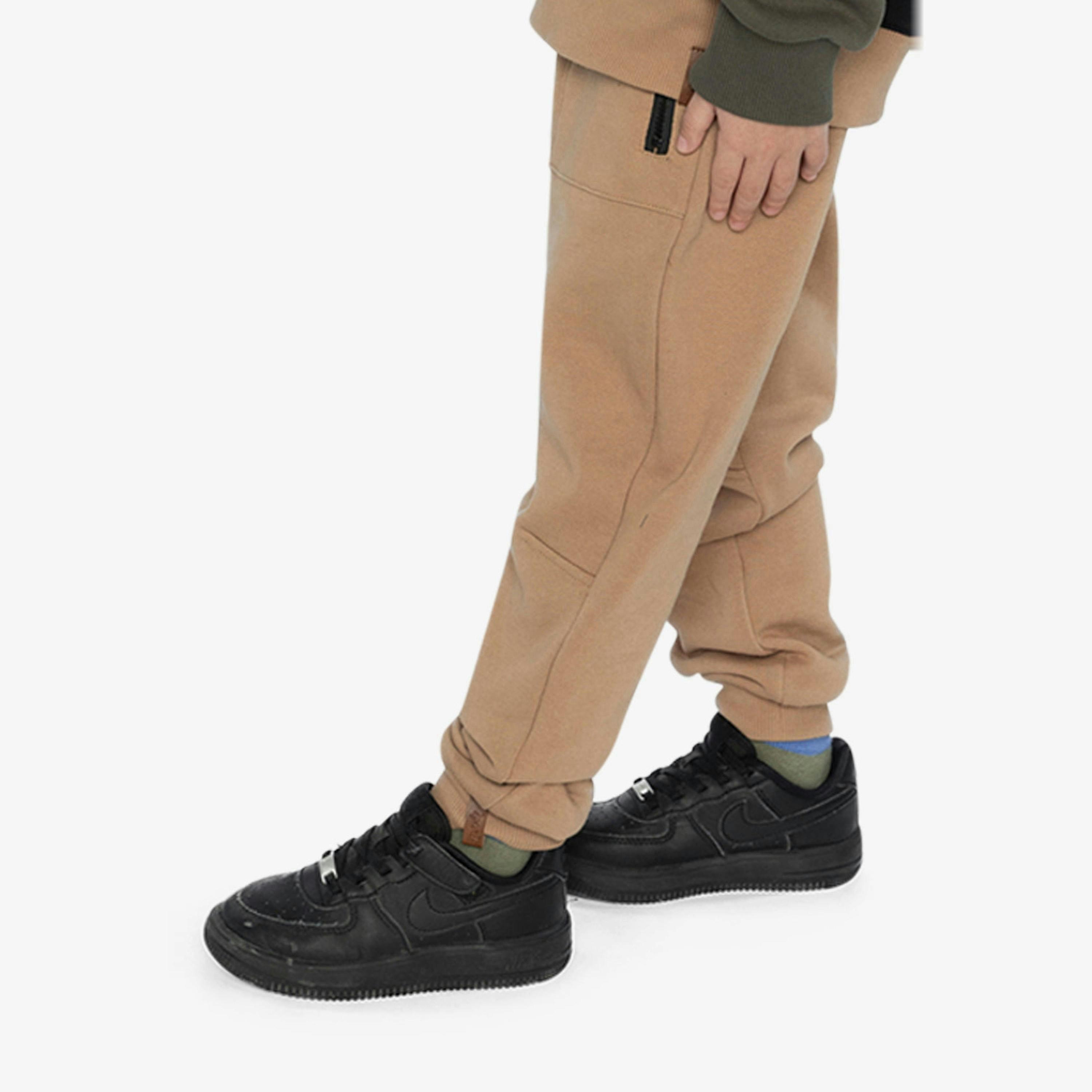 Fleece Sweatpants With Pockets Brown Tannin , view 3 of 6