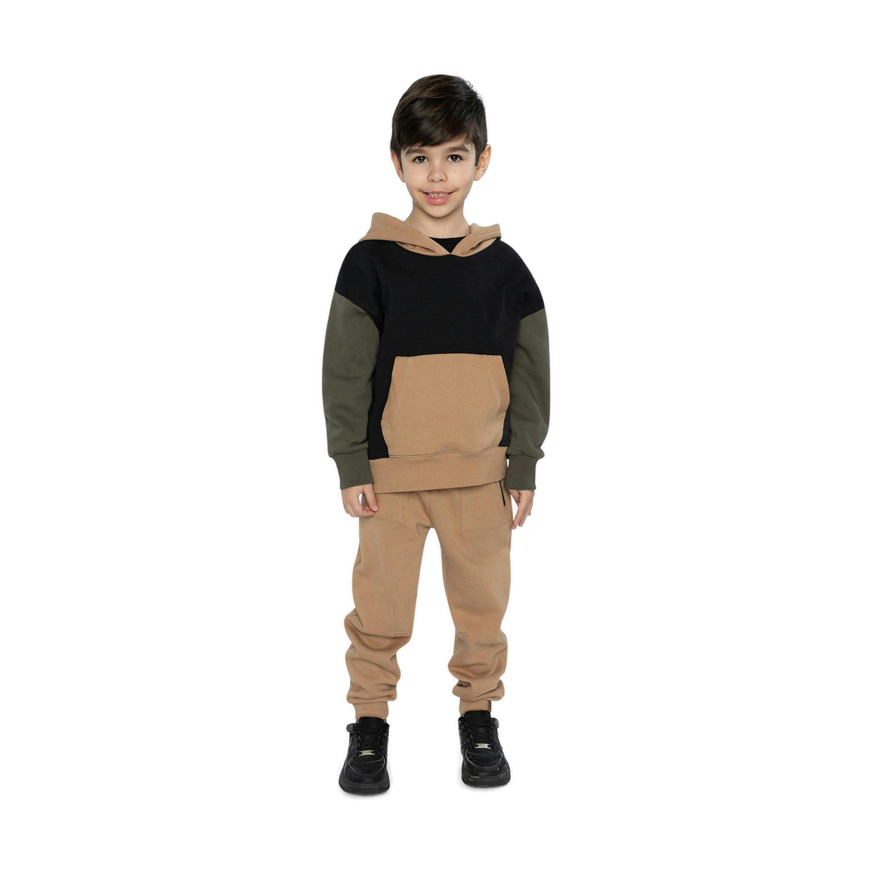 Fleece Sweatpants With Pockets Brown Tannin , view 5 of 6