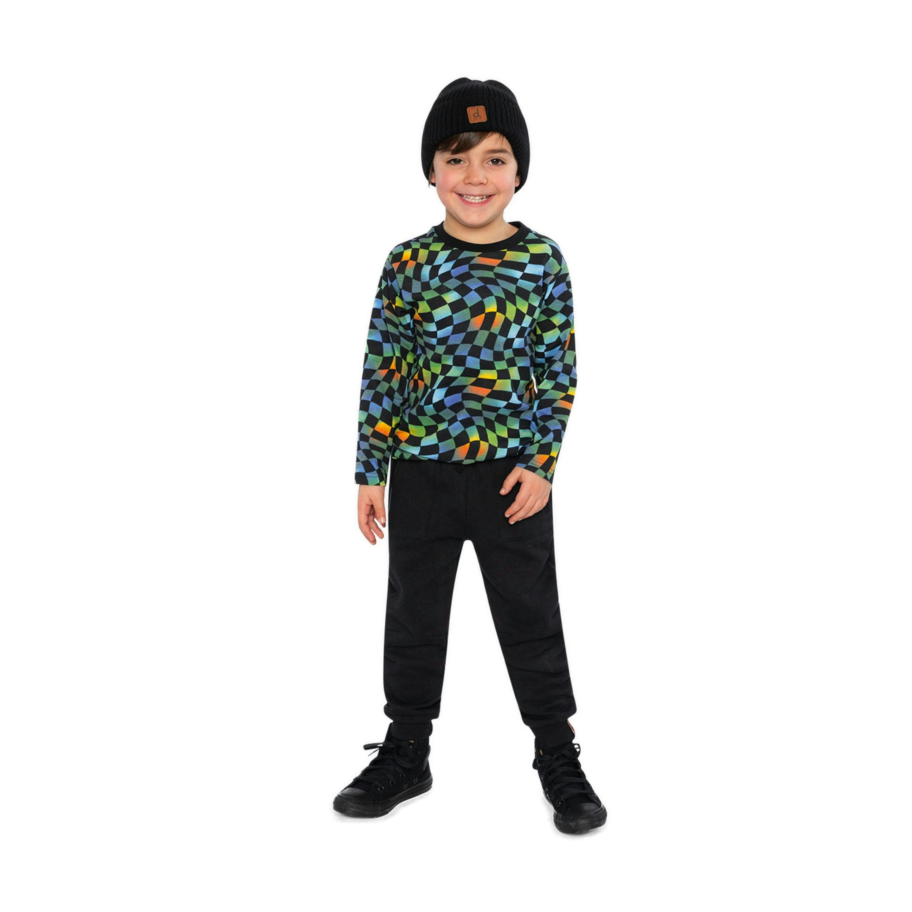 Fleece Sweatpants With Pockets Black , view 5 of 6