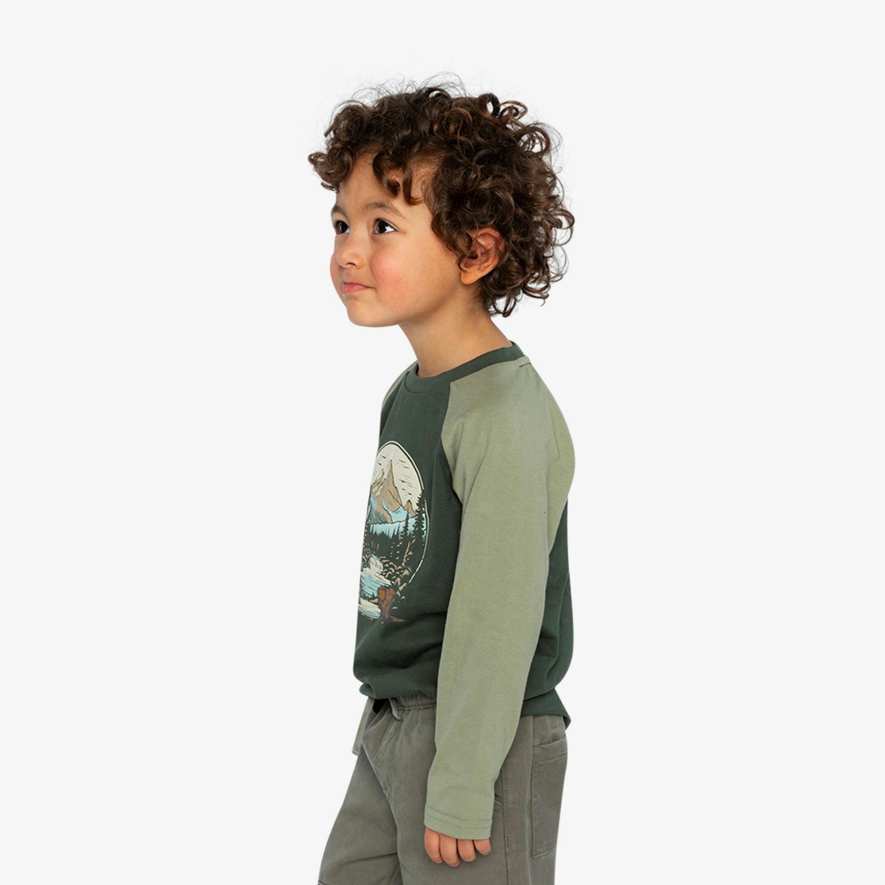 Raglan T-Shirt Dark Turquoise , view 6 of 6
