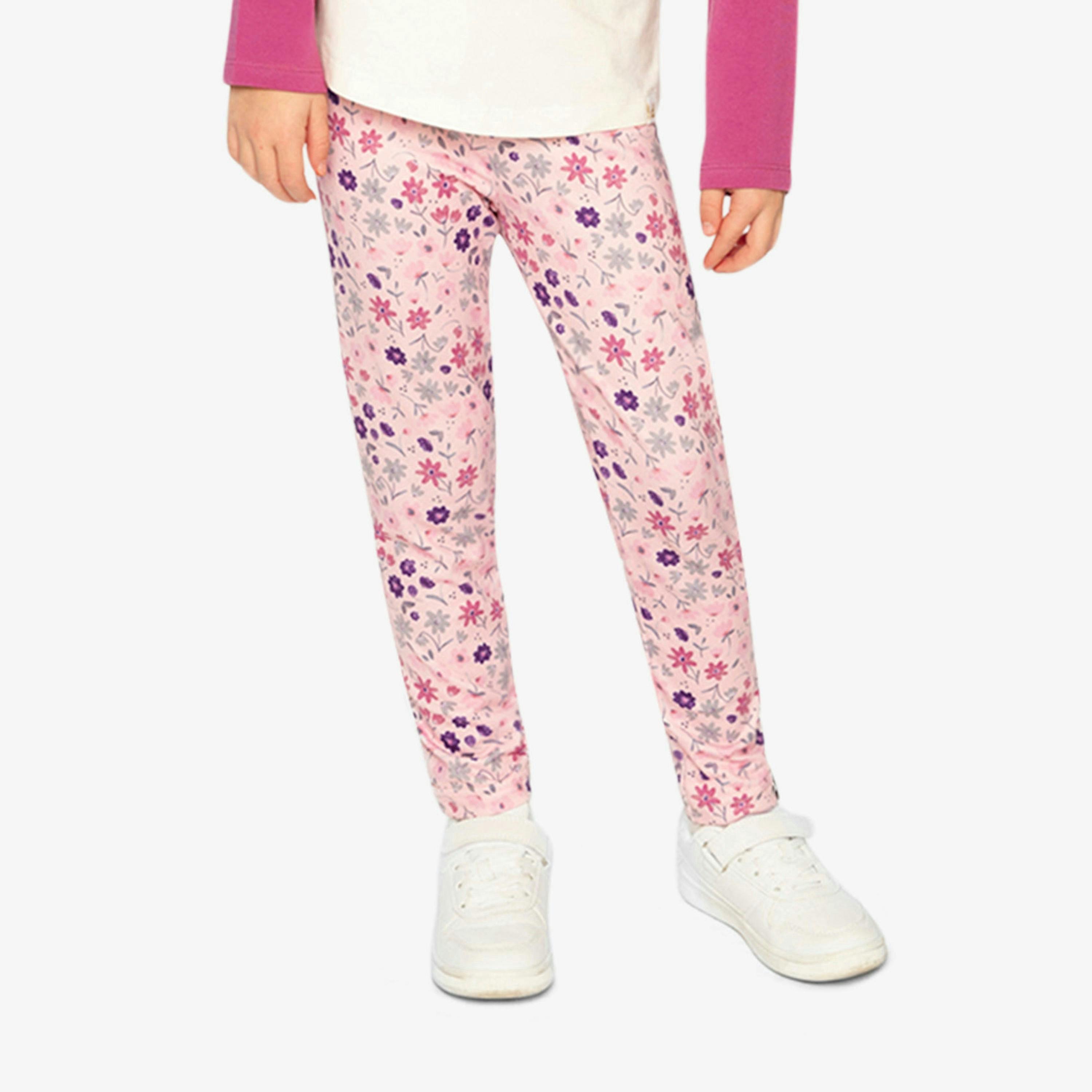 Printed Leggings Pink Printed Daisies , view 2 of 6
