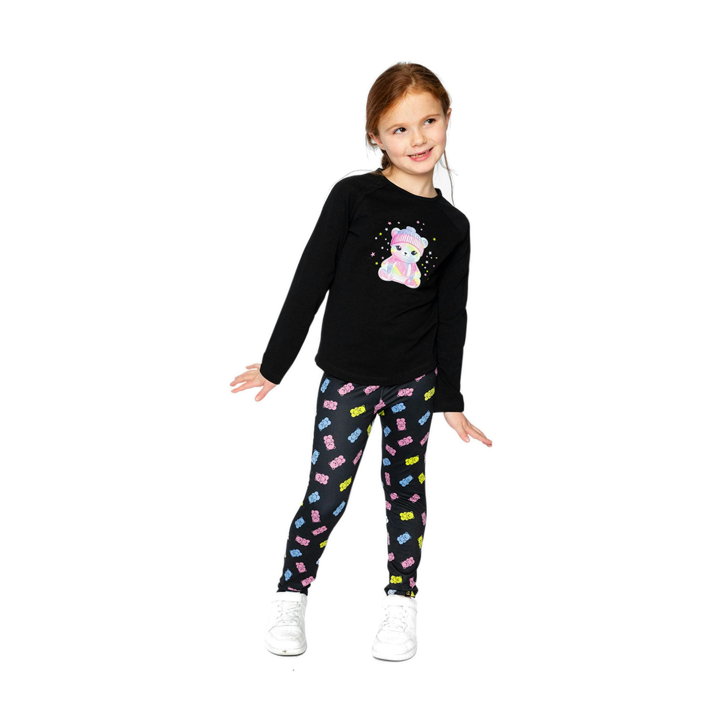 Raglan Organic Cotton T-Shirt Black , view 4 of 5