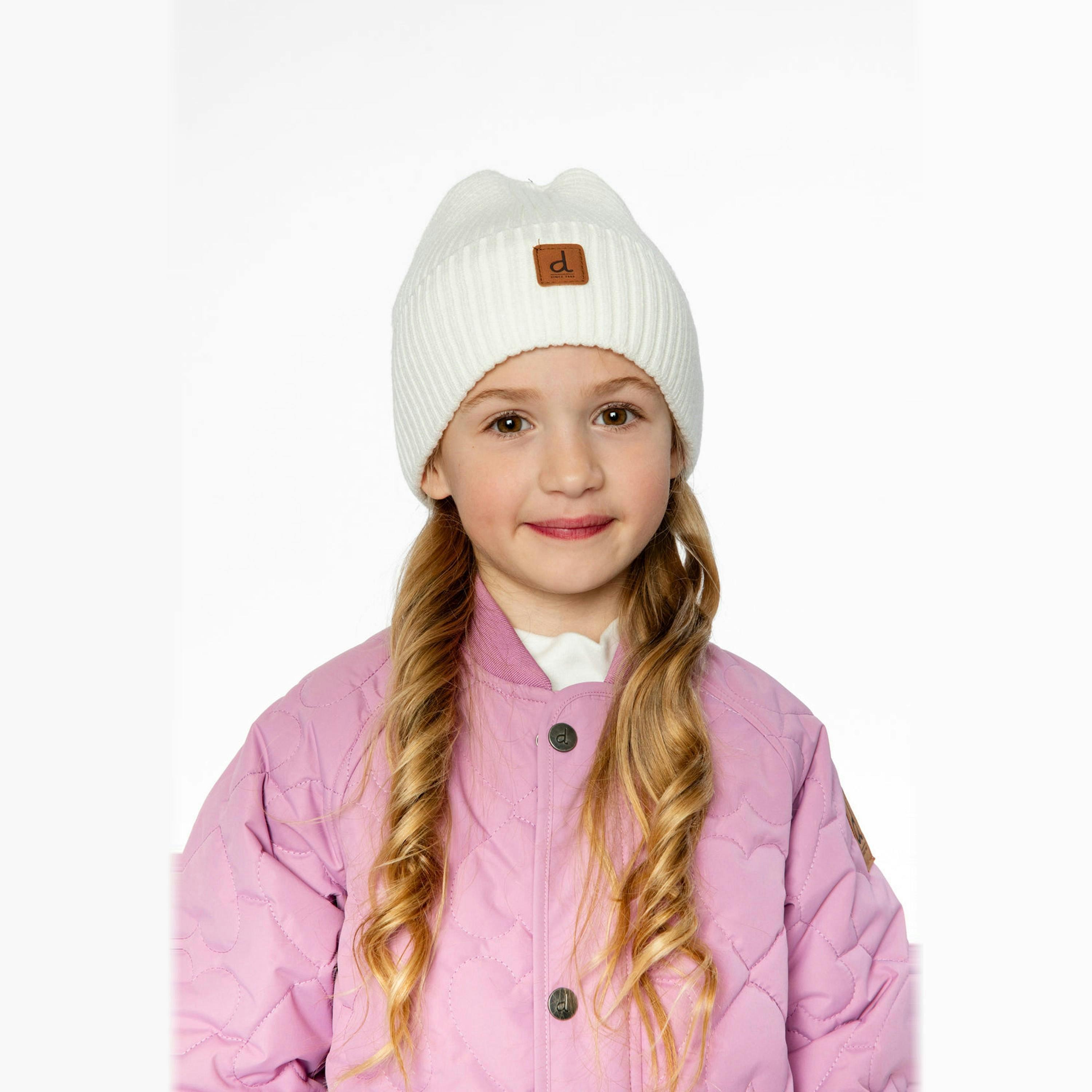 Ribbed Knit Hat Off-White , view 2 of 4