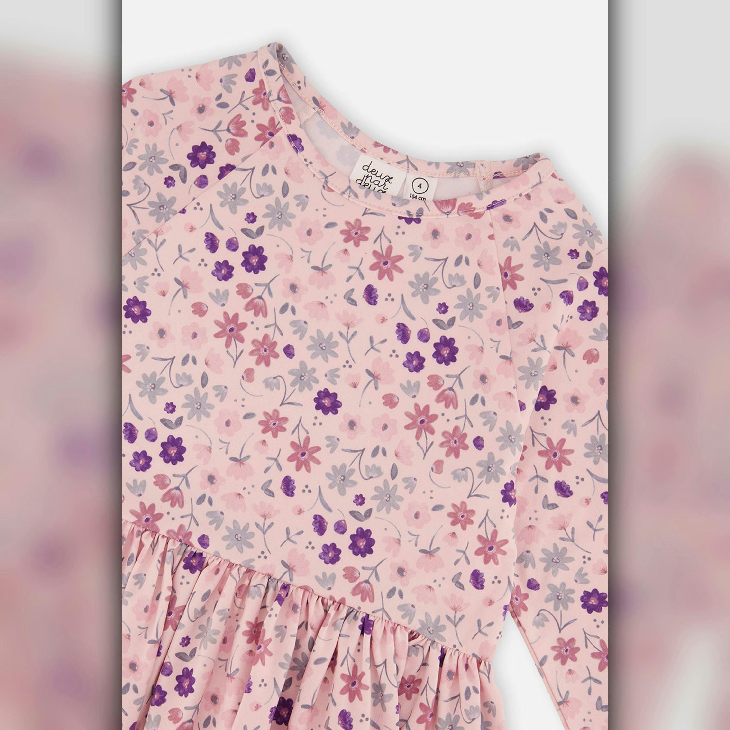 Long Sleeve Dress Rose Print Daisies , view 5 of 5