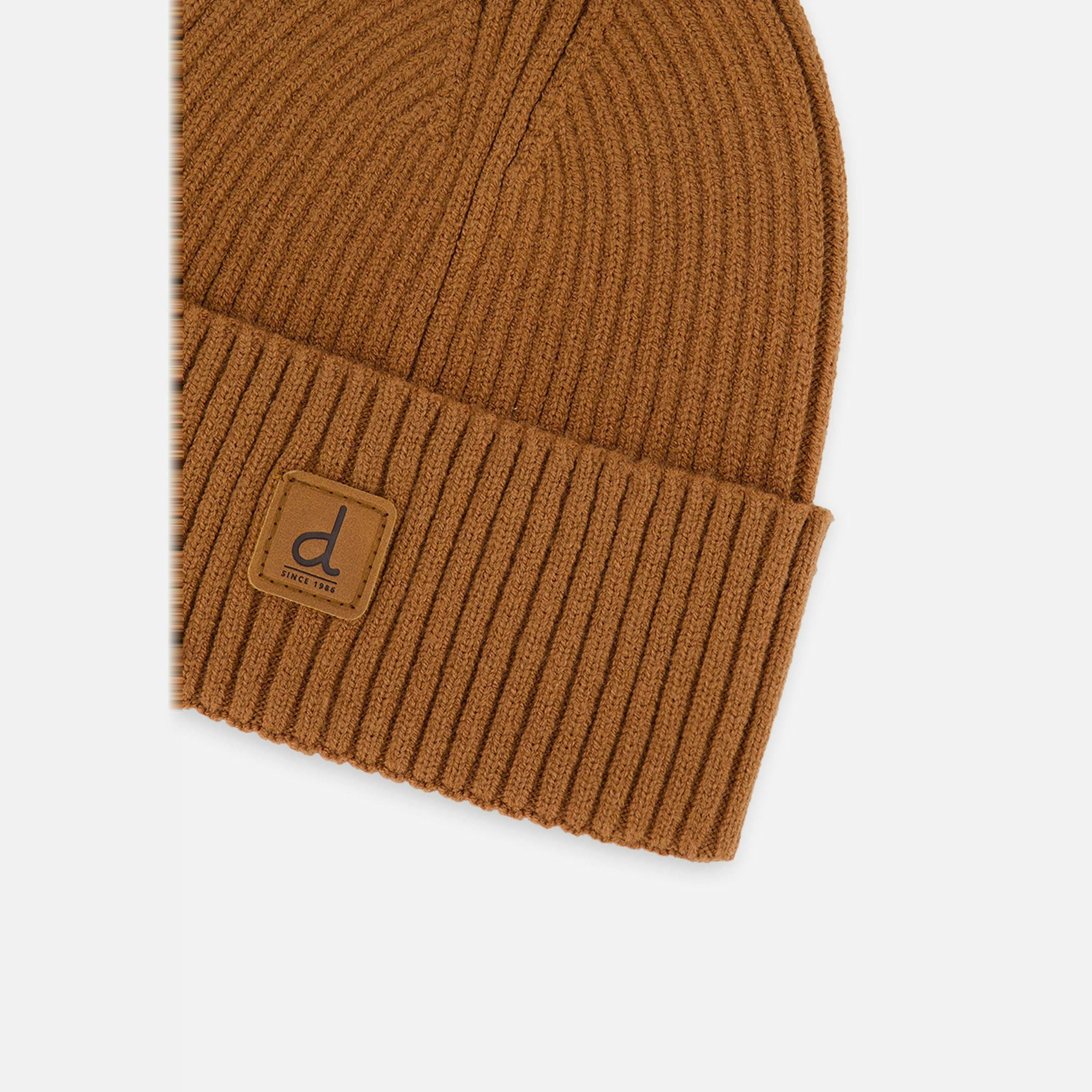 Ribbed Knit Hat Brown Sugar , view 2 of 2