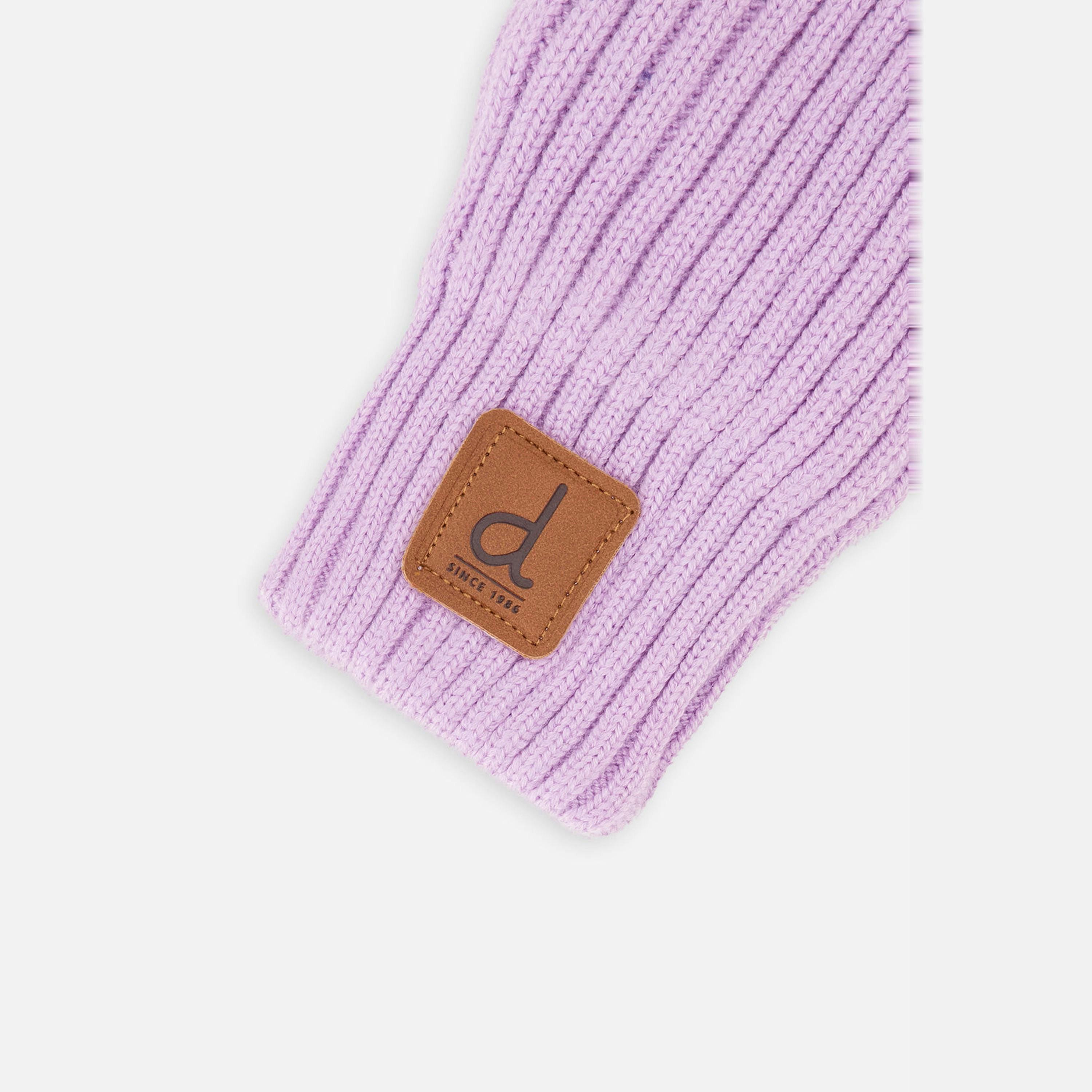 Knit Mittens Lavender , view 3 of 3
