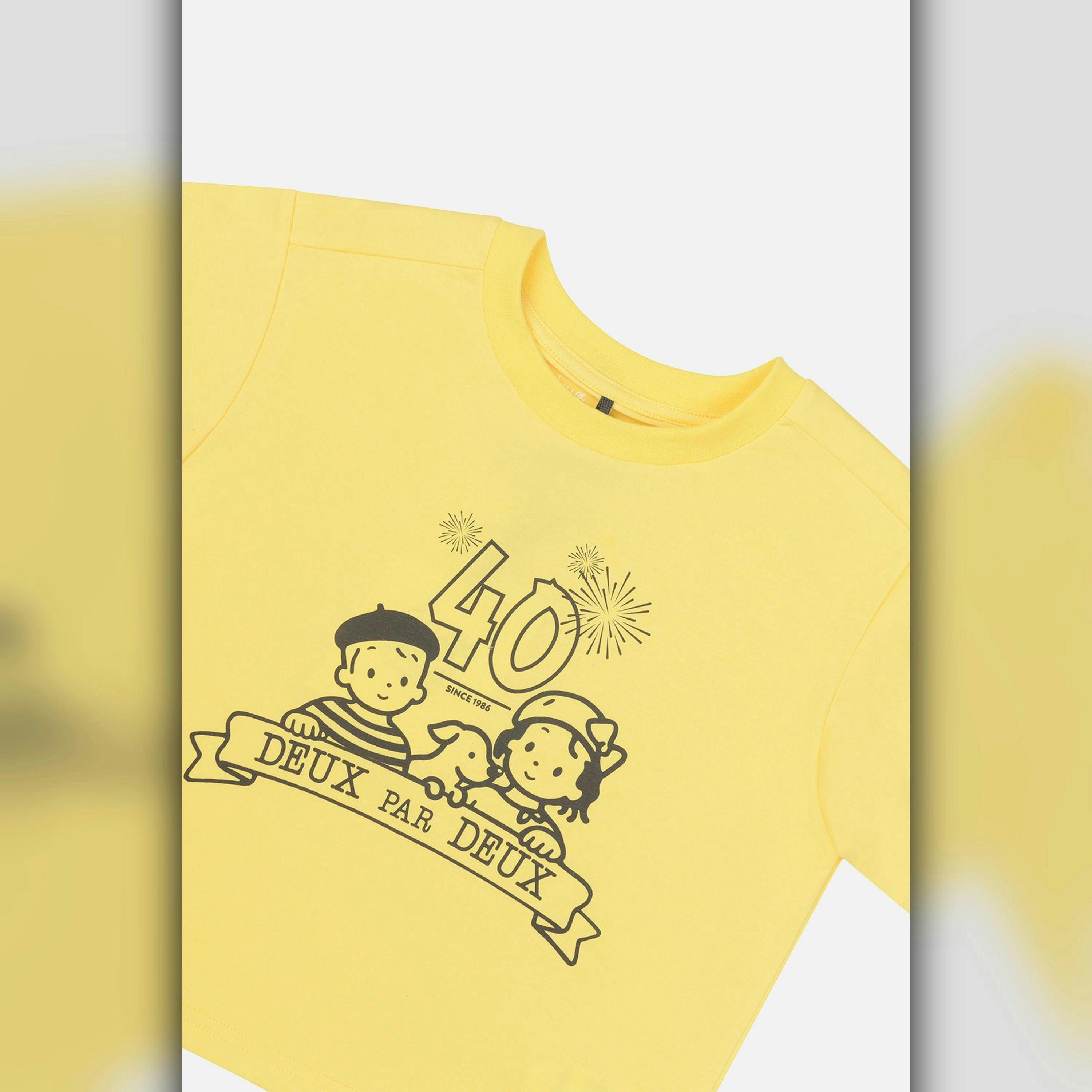 40Th Anniversary Graphic T-Shirt Honey Yellow , view 4 of 6