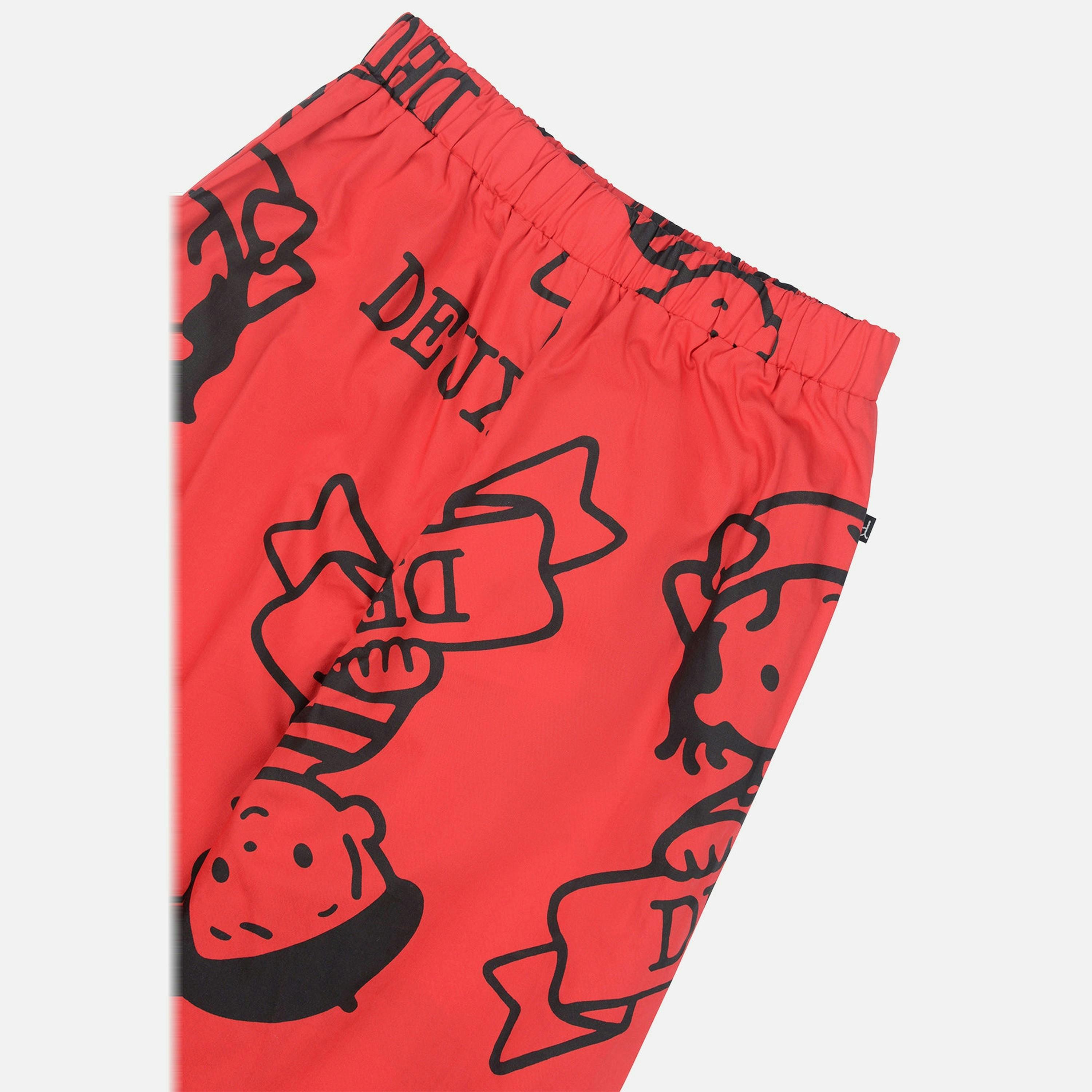 40Th Anniversary Printed Poplin Pant Poppy Red , view 4 of 5