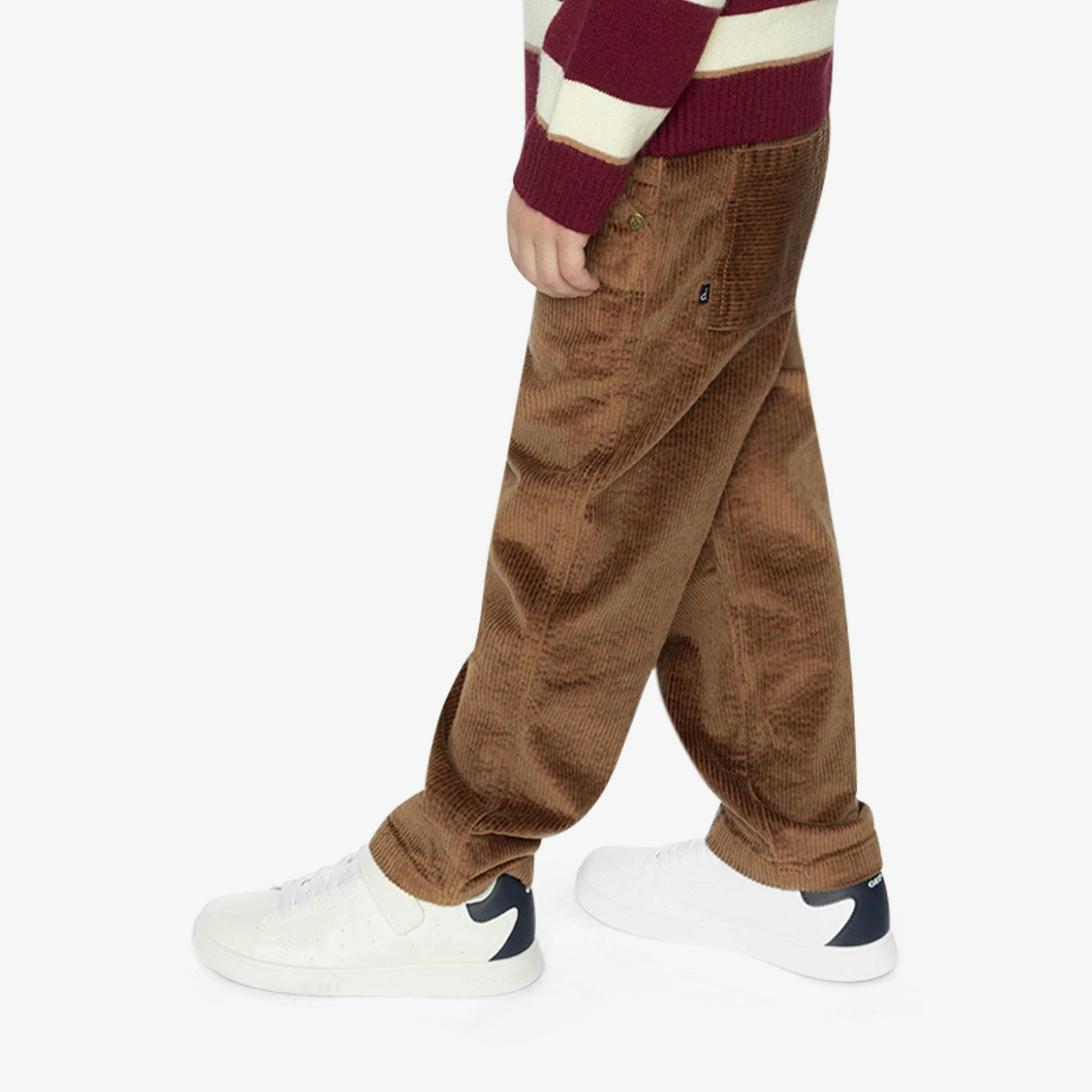 Stretch Corduroy Pants With Cargo Pocket Brown Sugar , view 3 of 6