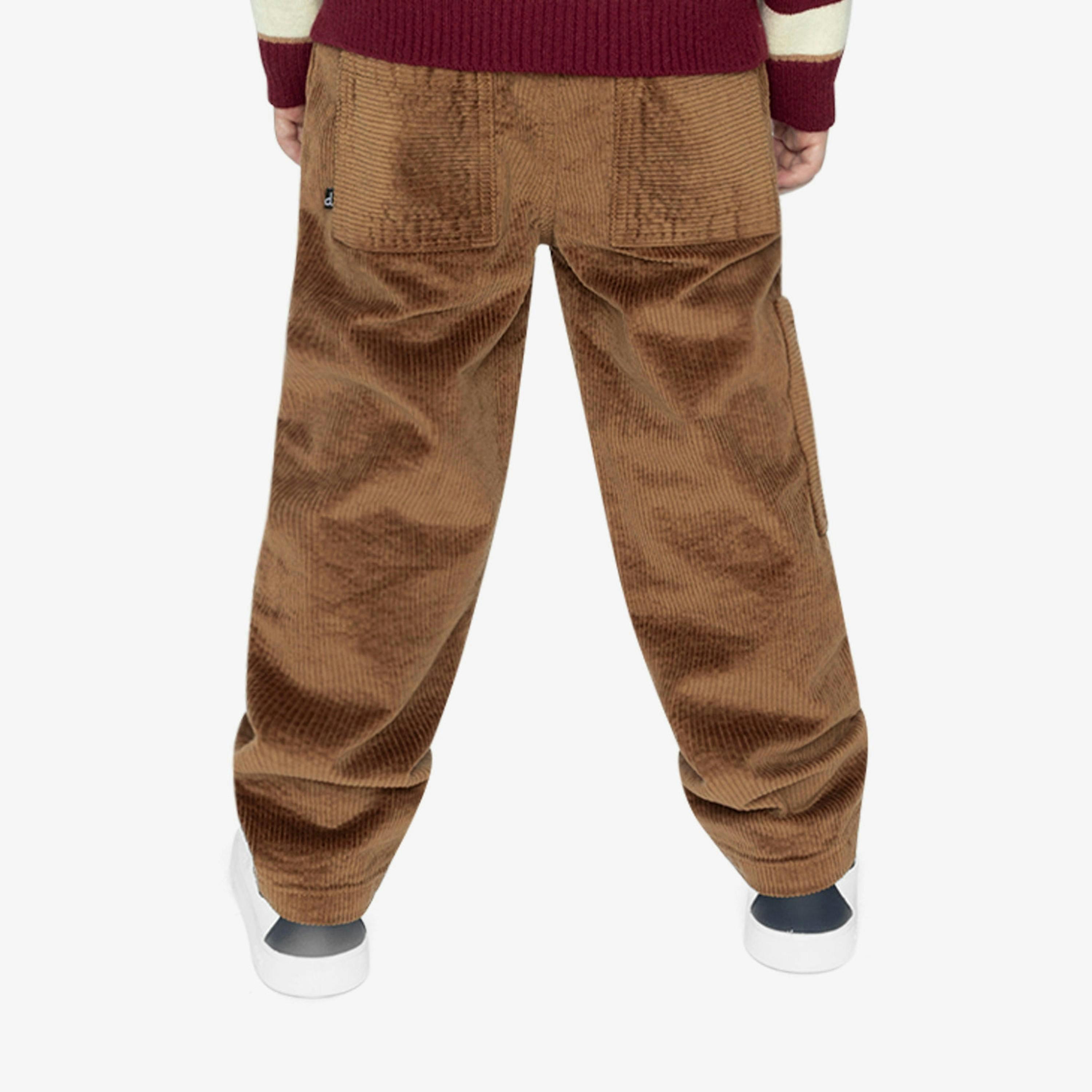 Stretch Corduroy Pants With Cargo Pocket Brown Sugar , view 4 of 6