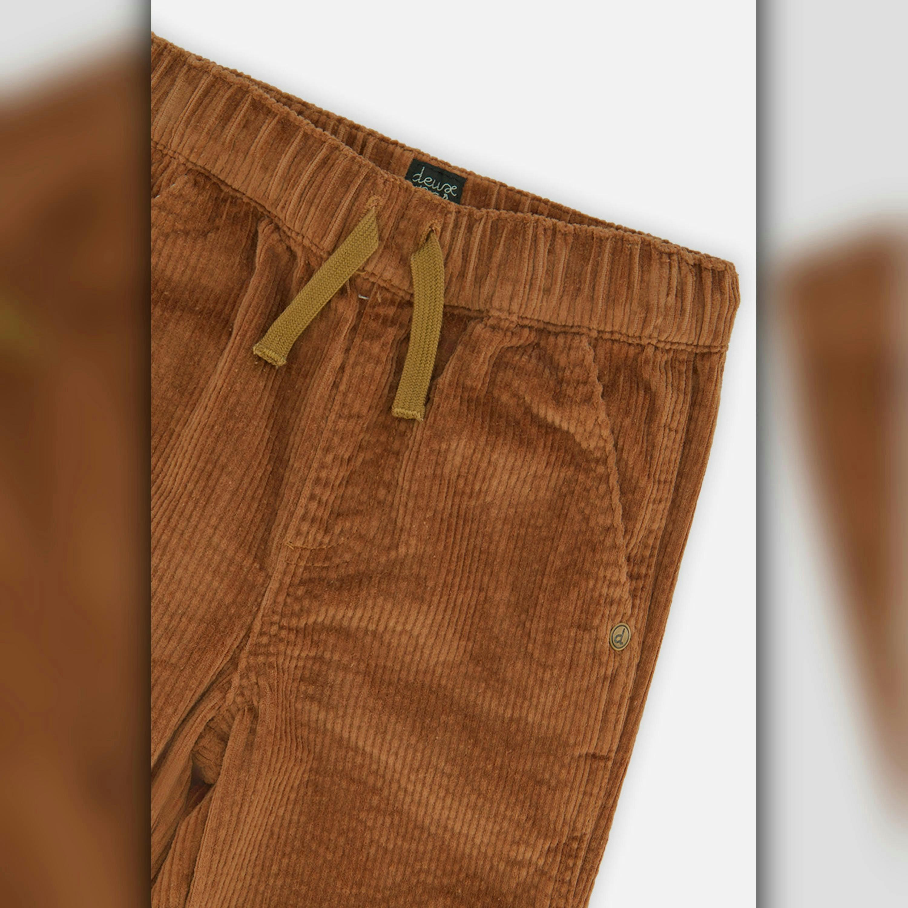Stretch Corduroy Pants With Cargo Pocket Brown Sugar , view 6 of 6