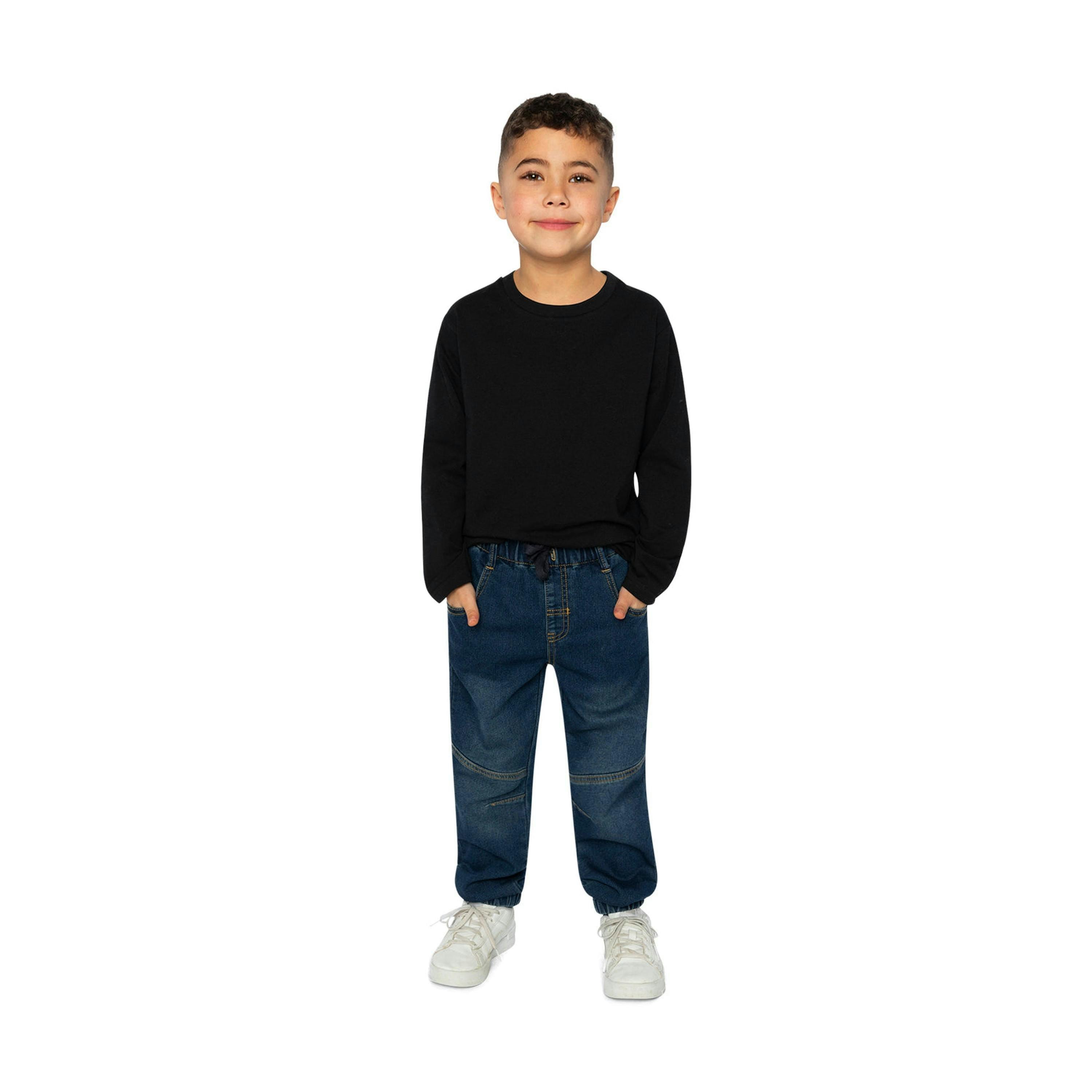 Organic Cotton Long Sleeve T-Shirt Black , view 4 of 5