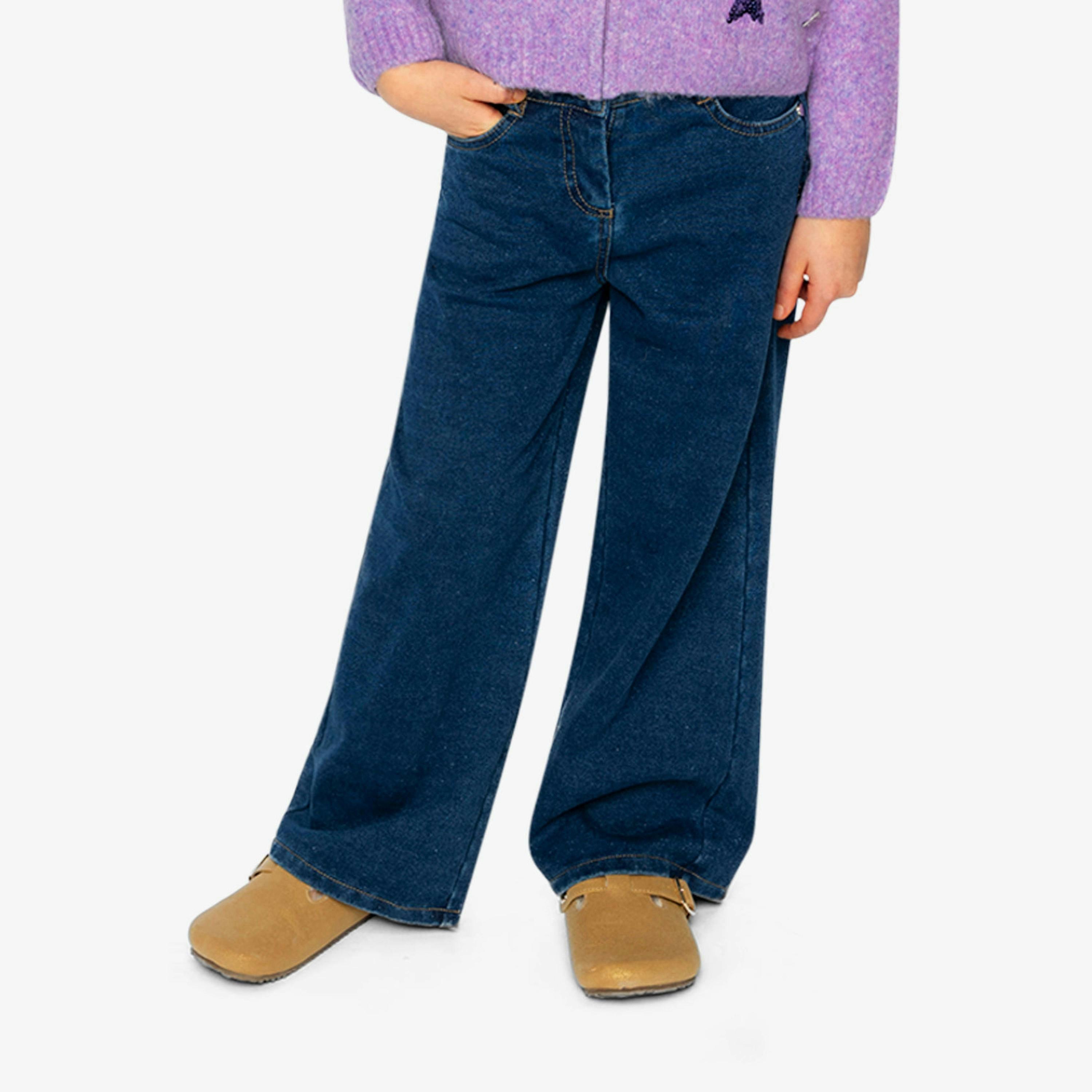 Jeggings With Lurex Navy Blue Denim , view 2 of 6