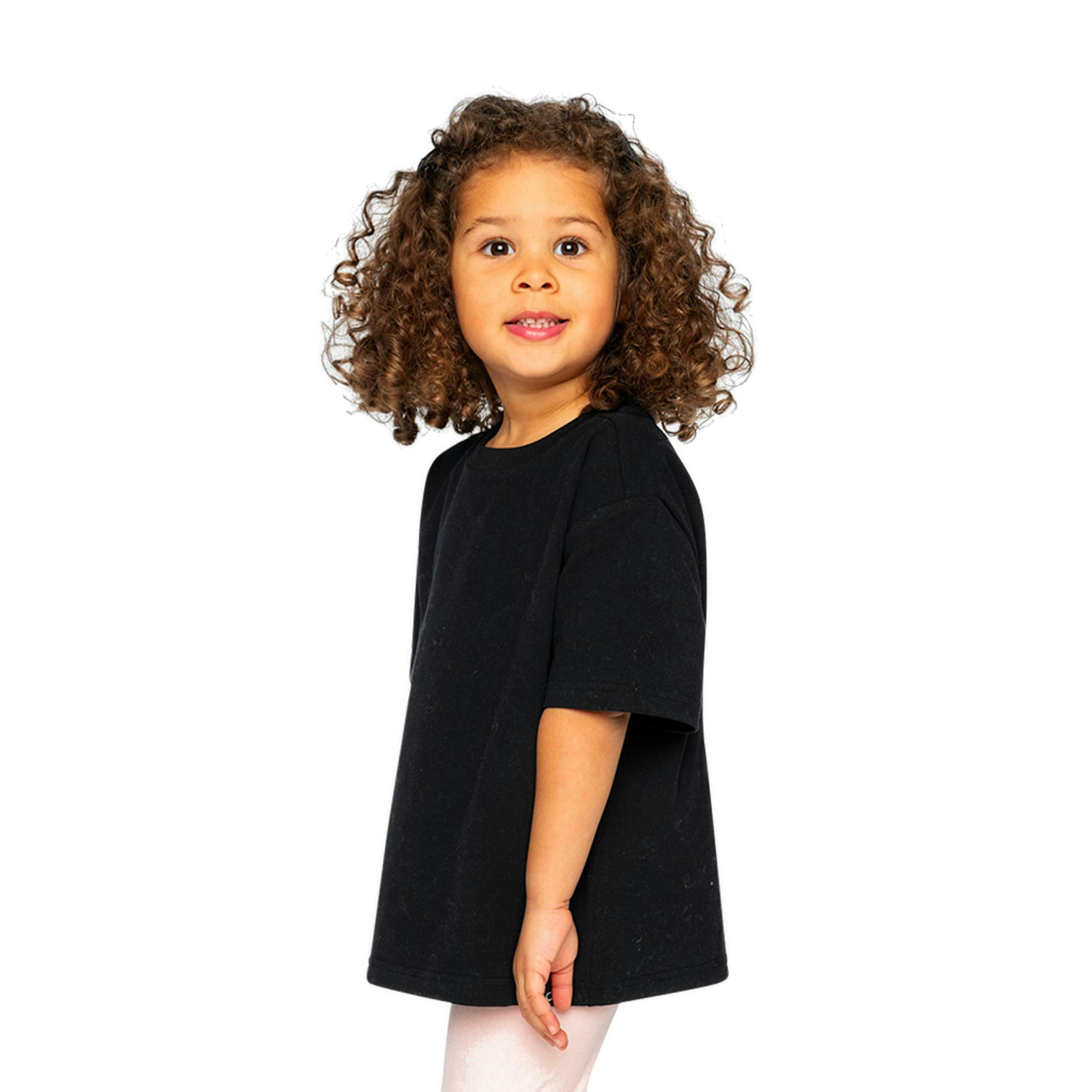 Heavy Jersey Wide Short Sleeve T-Shirt Black , view 3 of 6