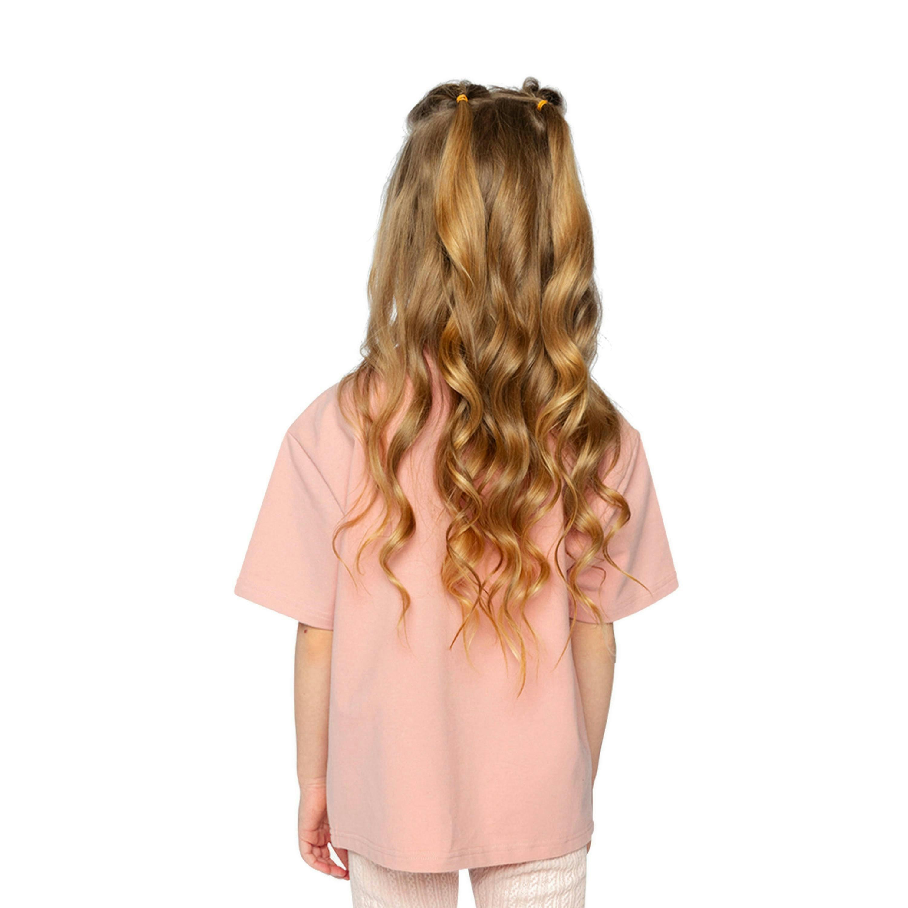 Heavy Jersey Wide Short Sleeve T-Shirt Pink , view 4 of 6