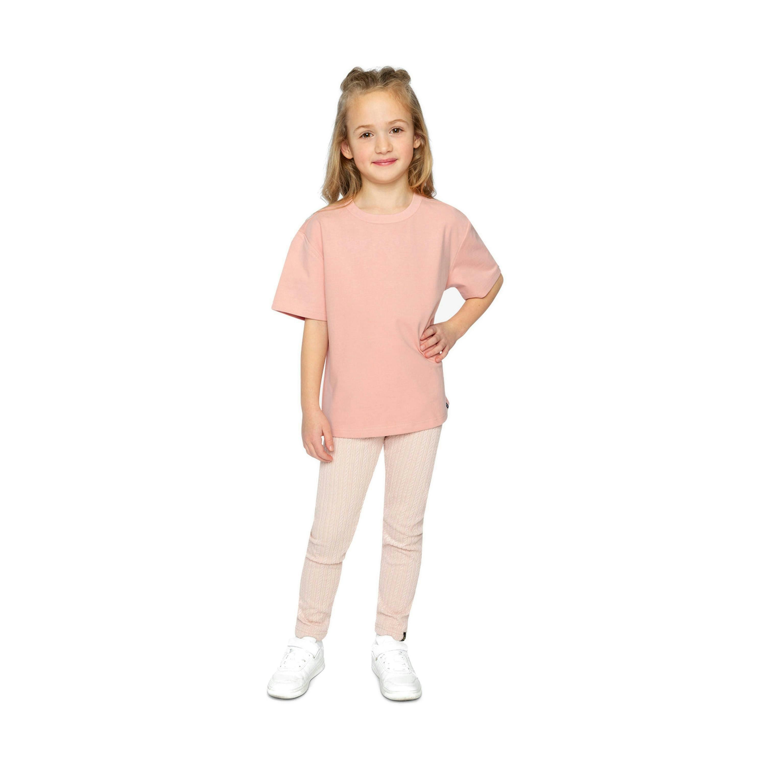 Heavy Jersey Wide Short Sleeve T-Shirt Pink , view 5 of 6