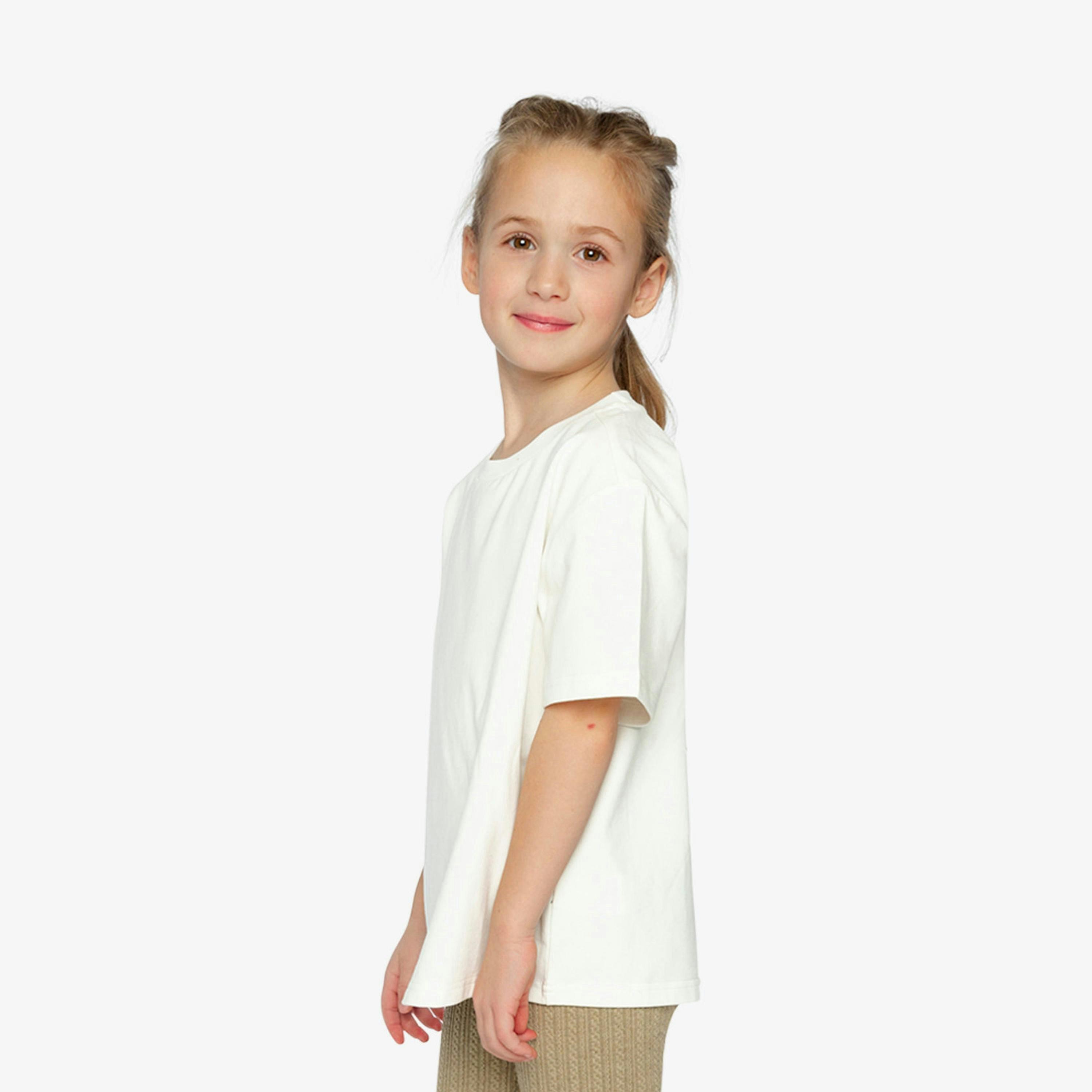 Heavy Jersey Wide Short Sleeve T-Shirt White , view 3 of 6